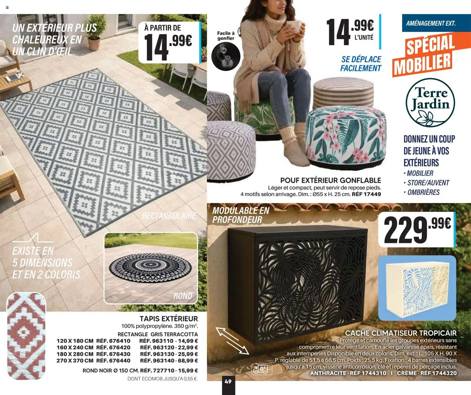 {H1} | Page: 49 | Produits: Clé, Climatiseur, Tapis, Crème
