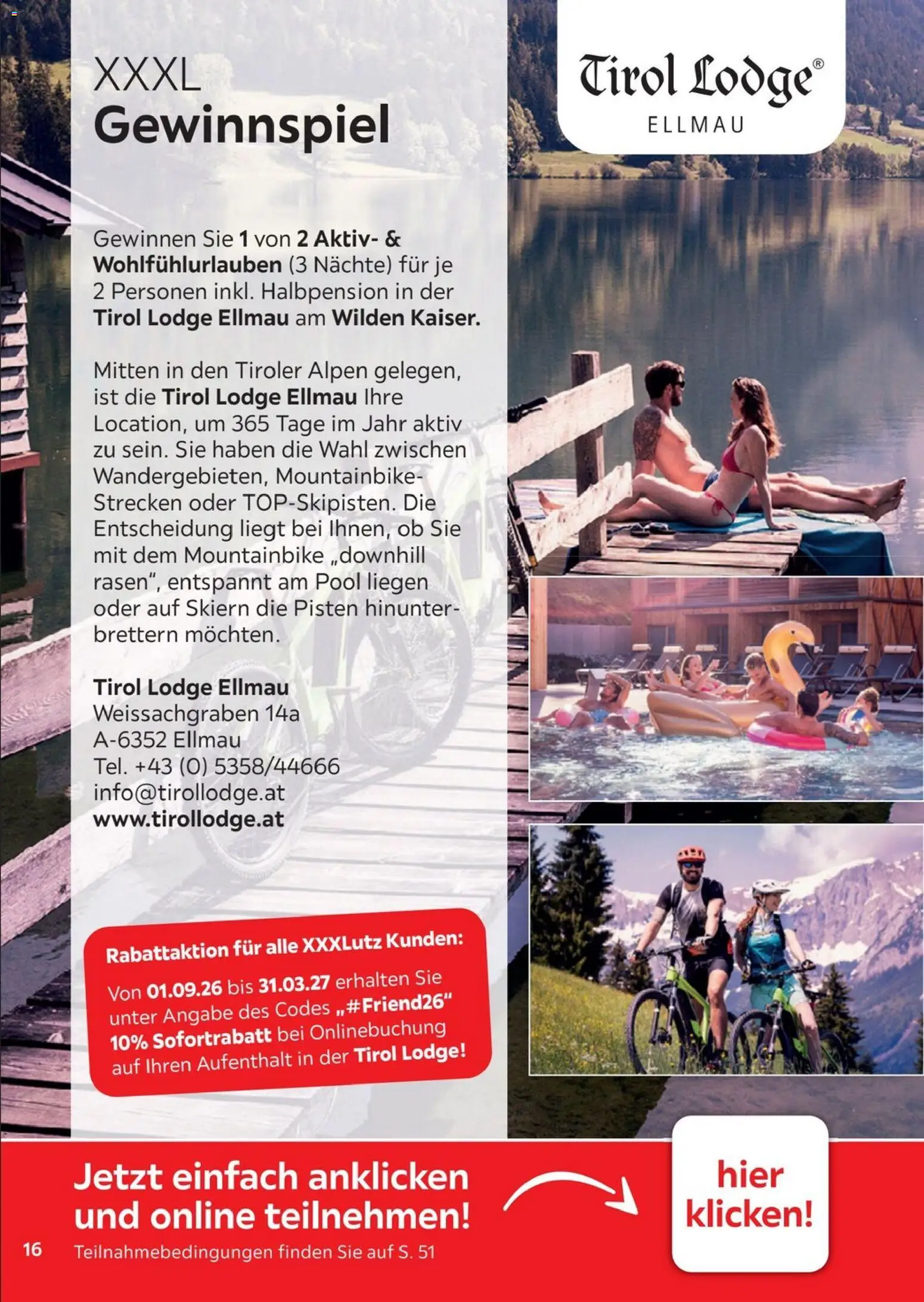 XXXLutz Freundschaftskartenjournal – gültig ab 01.08.2026 | Seite: 16 | Produkte: Mountainbike
