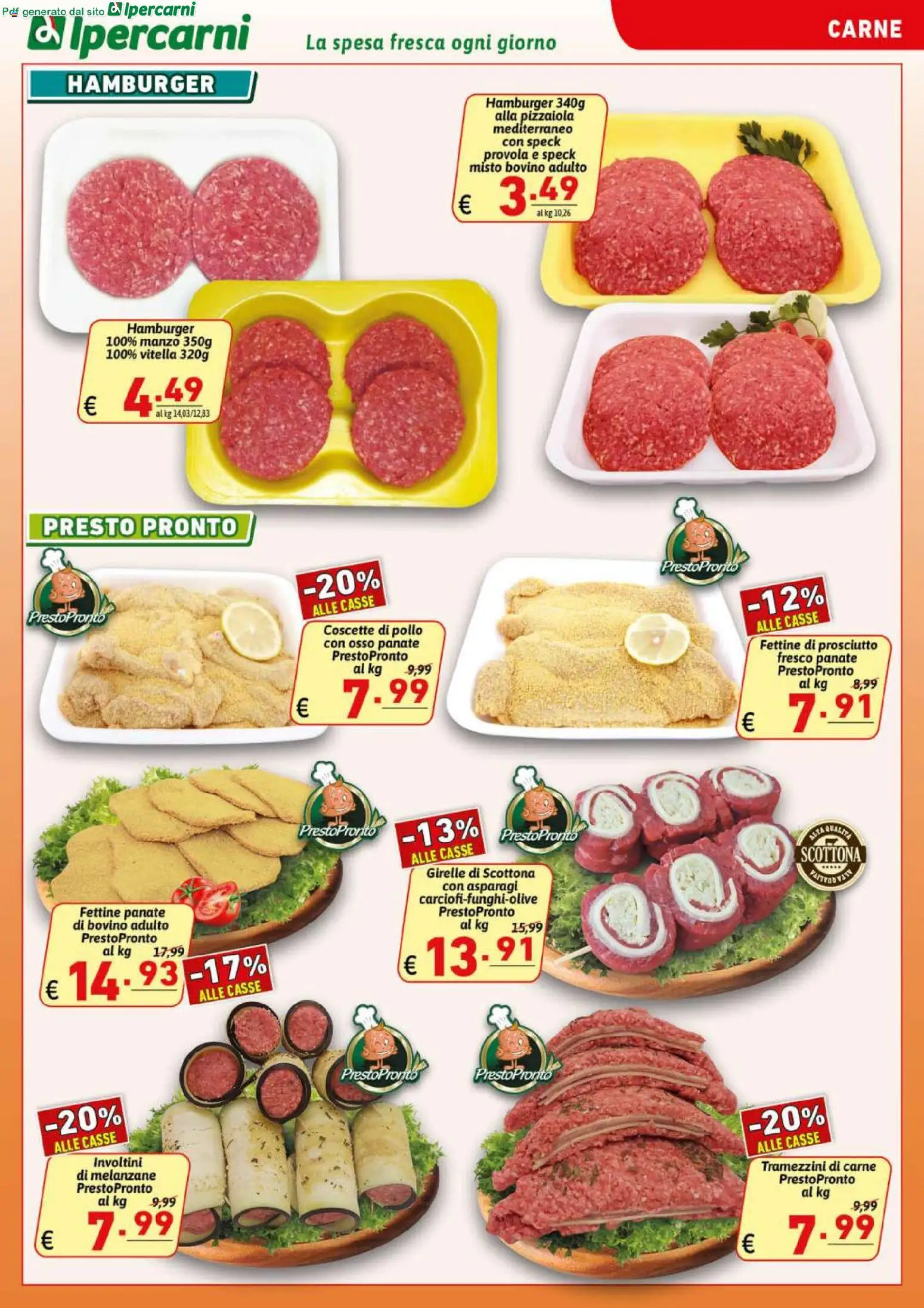 Volantino Ipercarni del 22/07/2026 | Pagina: 3 | Prodotti: Speck, Bovino, Prosciutto, Melanzane