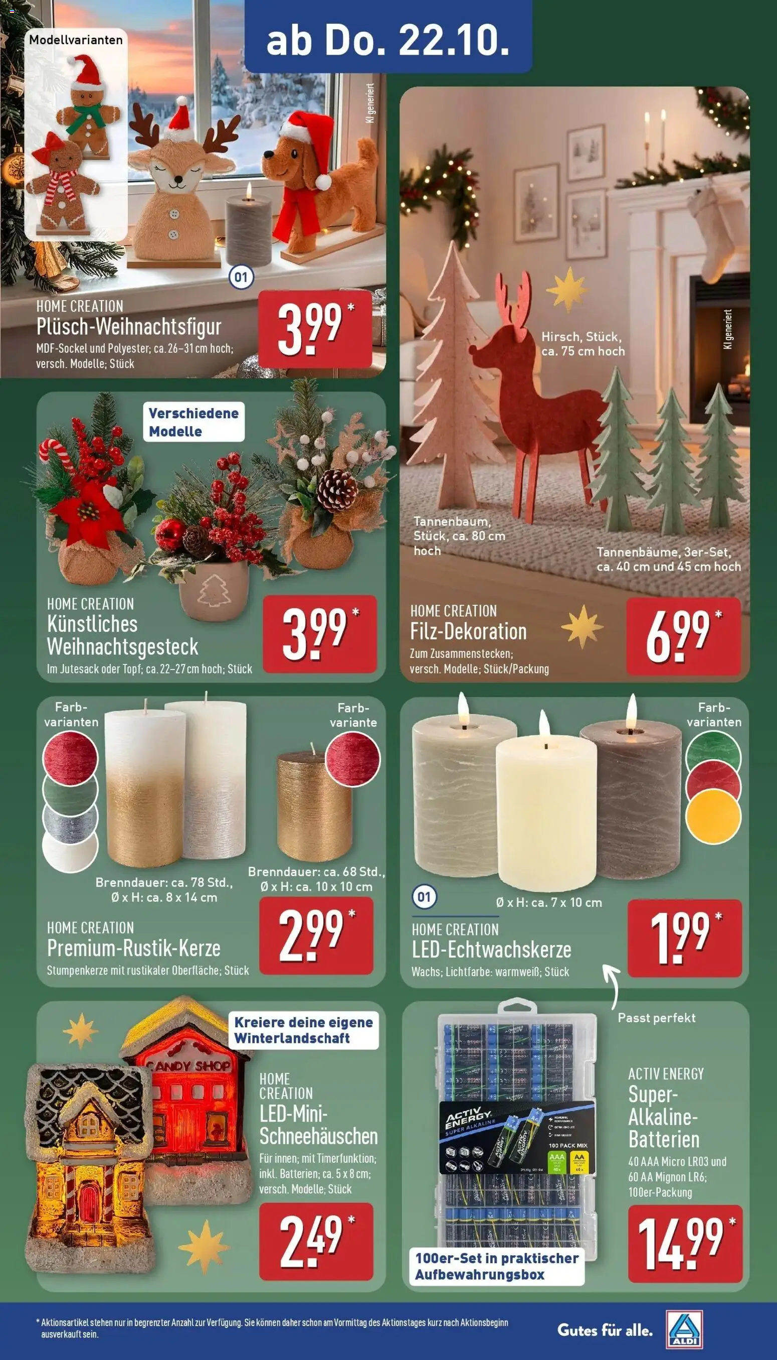 Aldi Aktueller Prospekt (ab 19.10.2026) » Angebote Online | Seite: 23 | Produkte: Batterien, Energy, Home creation