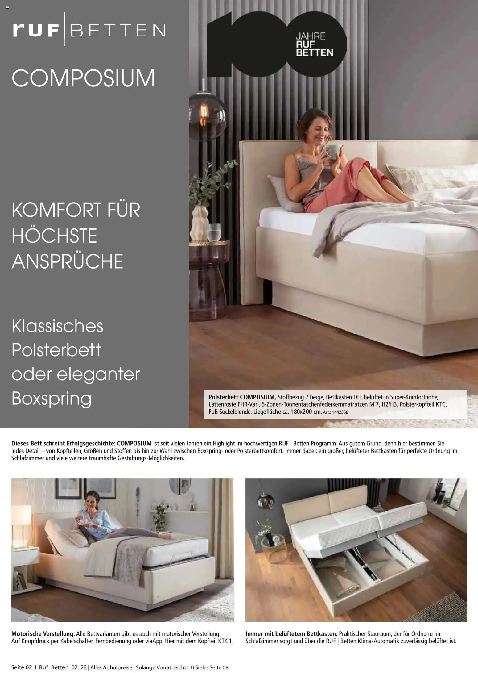 Zurbrüggen ruf Better Spezial Unna – gültig ab 01.08.2026 | Seite: 2 | Produkte: Bett, Polsterbett