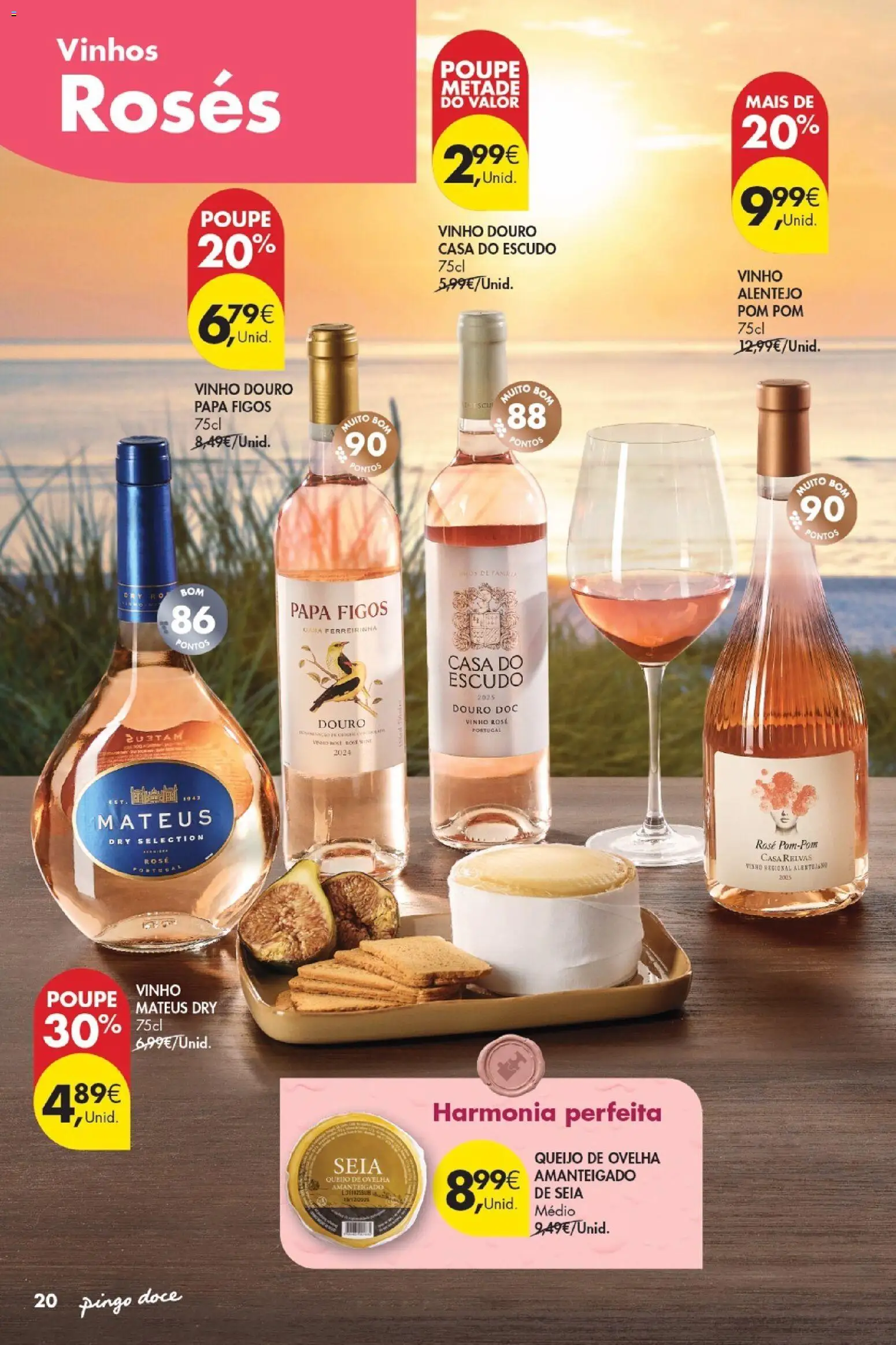 Pingo Doce Vinhos Frescos │ válido de 30/06/2026 | Página: 20 | Produtos: Queijo, Vinho