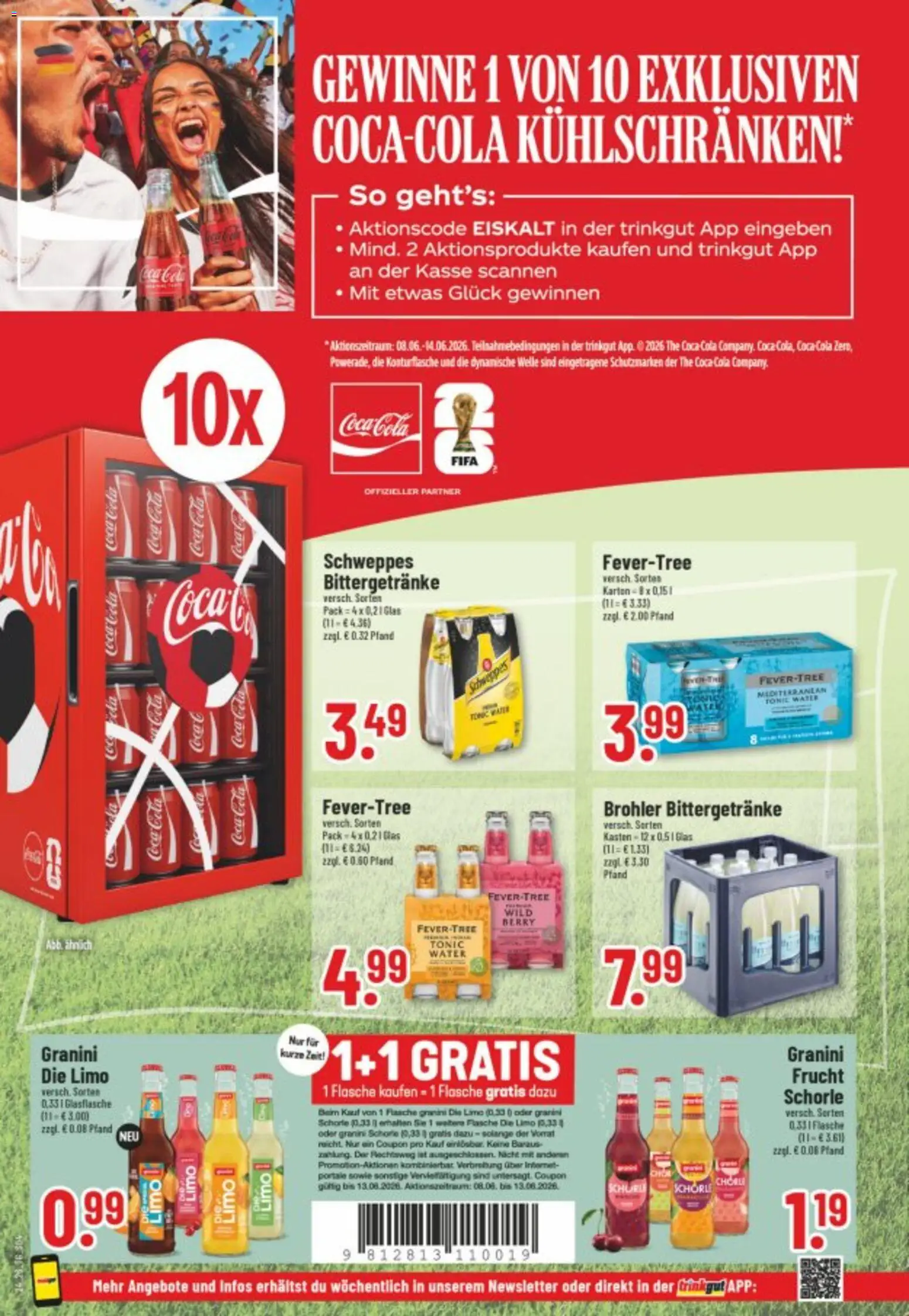 Trinkgut Prospekt – gültig ab 08.06.2026 | Seite: 4 | Produkte: Coca cola, Schweppes, Granini, Granini die limo