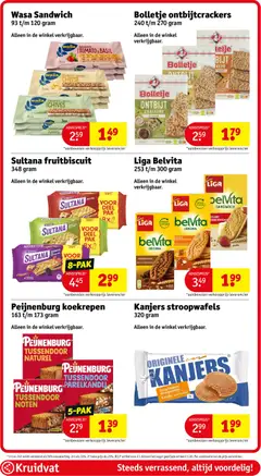 Kruidvat folder - Voorbeeld van een folder van Kruidvat, geldig van 31-08-2026 | Pagina: 80 | Producten: Kan, Noten, Sandwich, Belvita