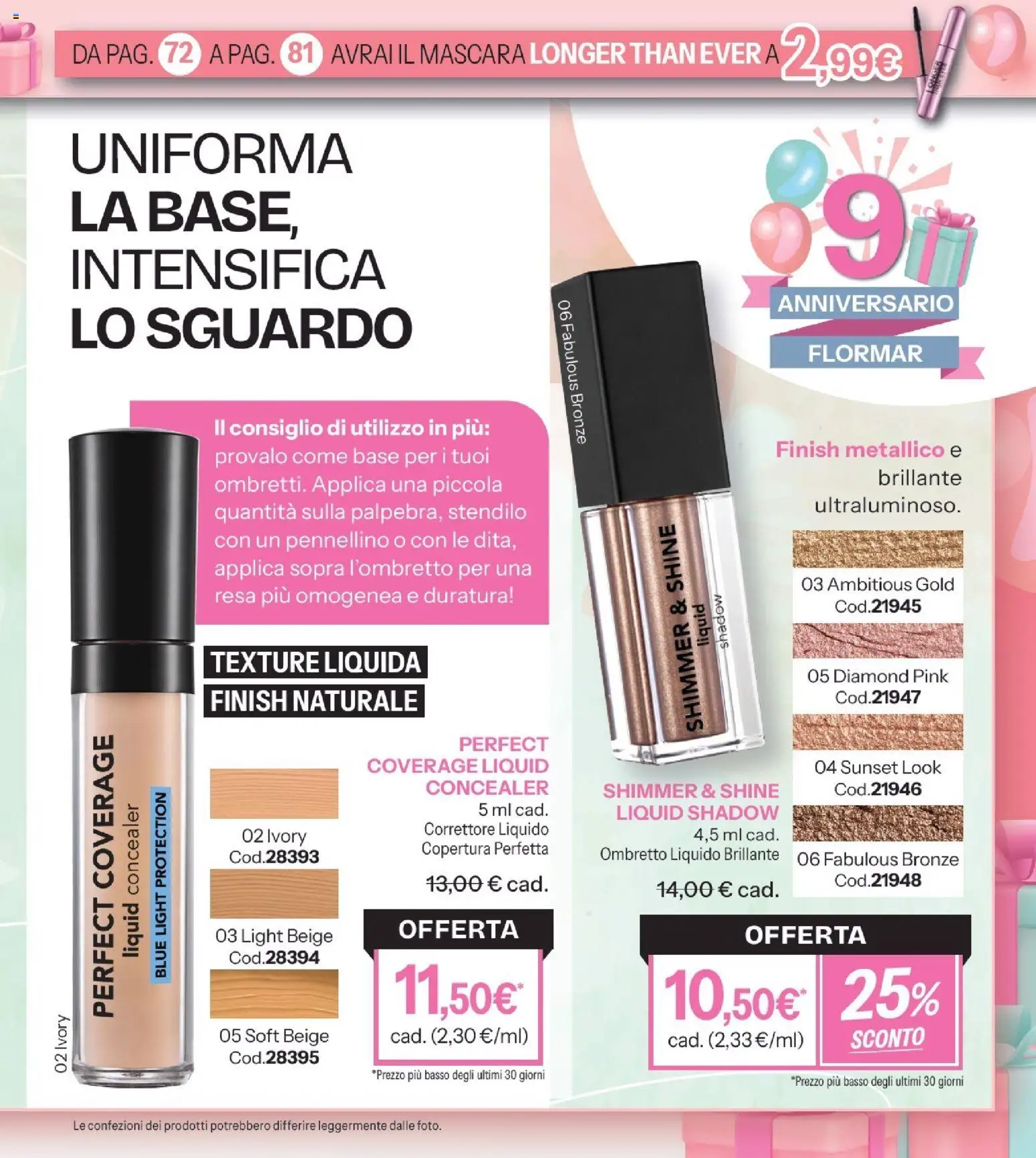 Volantino Stanhome del 29/09/2026 | Pagina: 73 | Prodotti: Ombretto, Latte, Basso