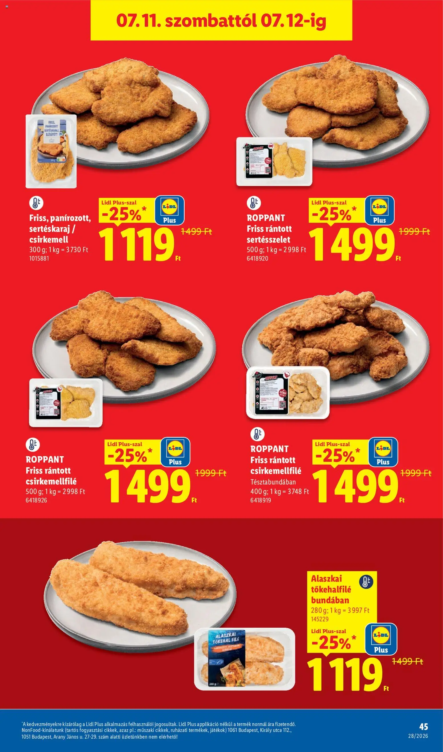 Lidl akciós ujság - amely érvényes a következő dátumtól: 2026.07.09. | Oldal: 45