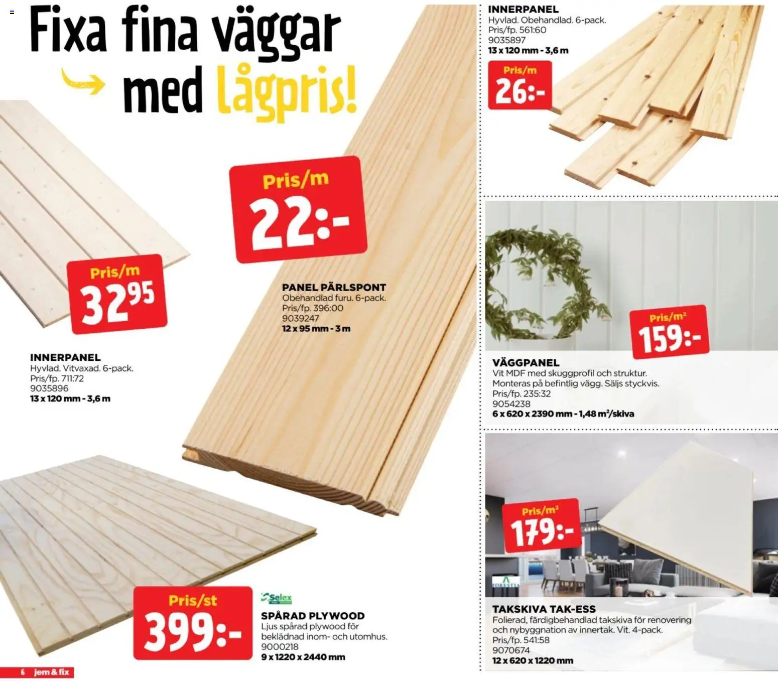 Jem & Fix reklamblad aktuell från 05/10/2026 | Sida: 6 | Produkter: Ljus