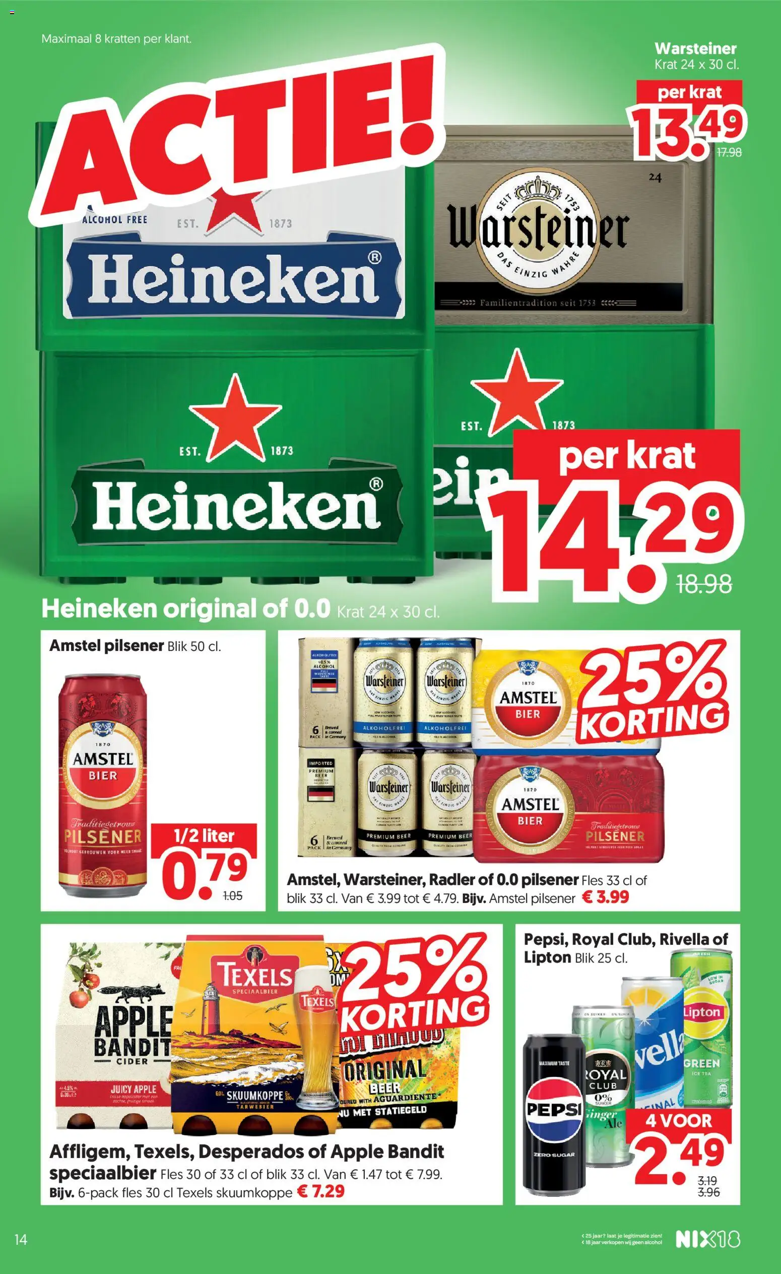 {H1} | Pagina: 14 | Producten: Fles, Borjúlábszár, Pepsi, Alcohol