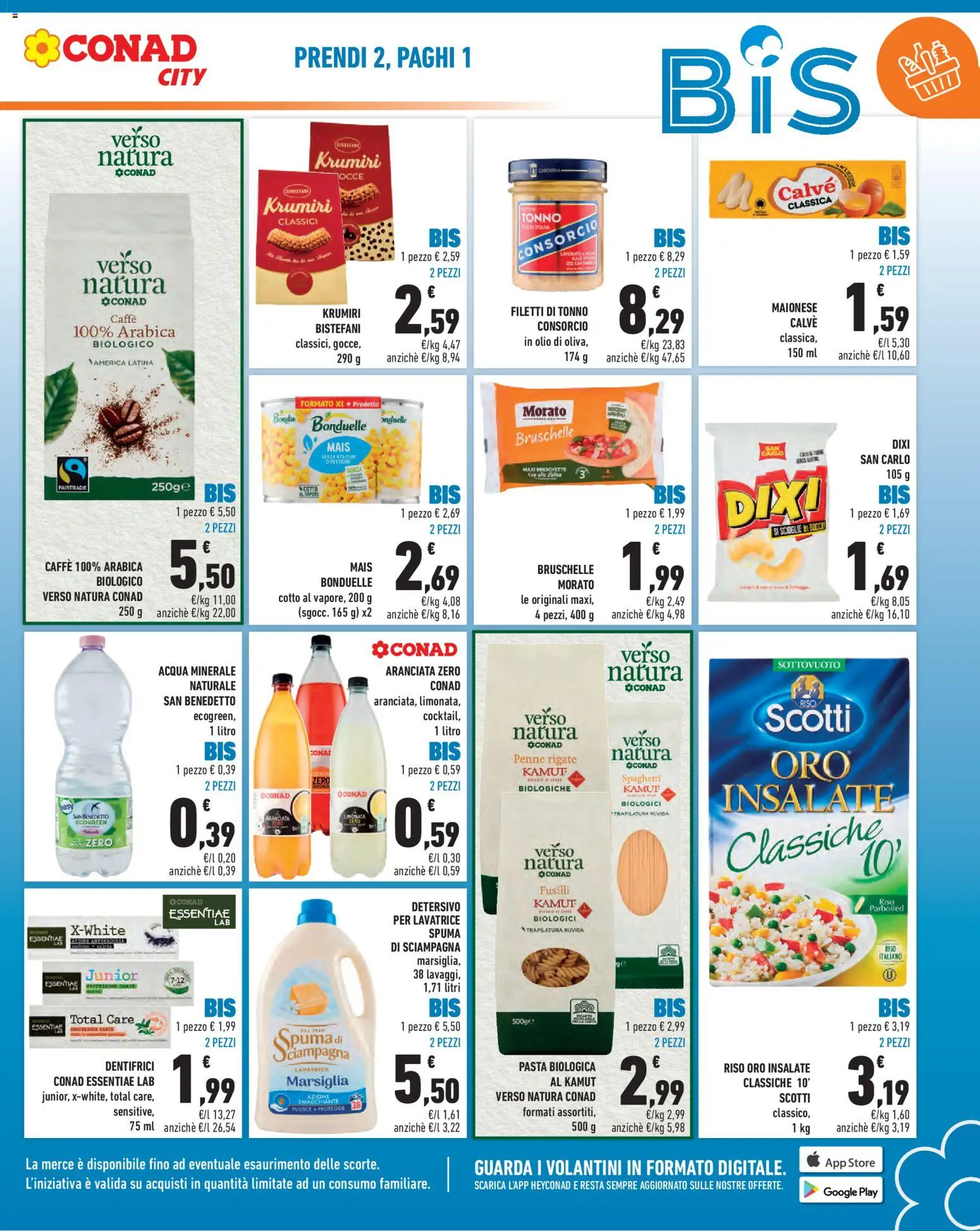 Volantino Conad del 31/07/2026 | Pagina: 3 | Prodotti: Olio, Lavatrice, Tonno, Mais