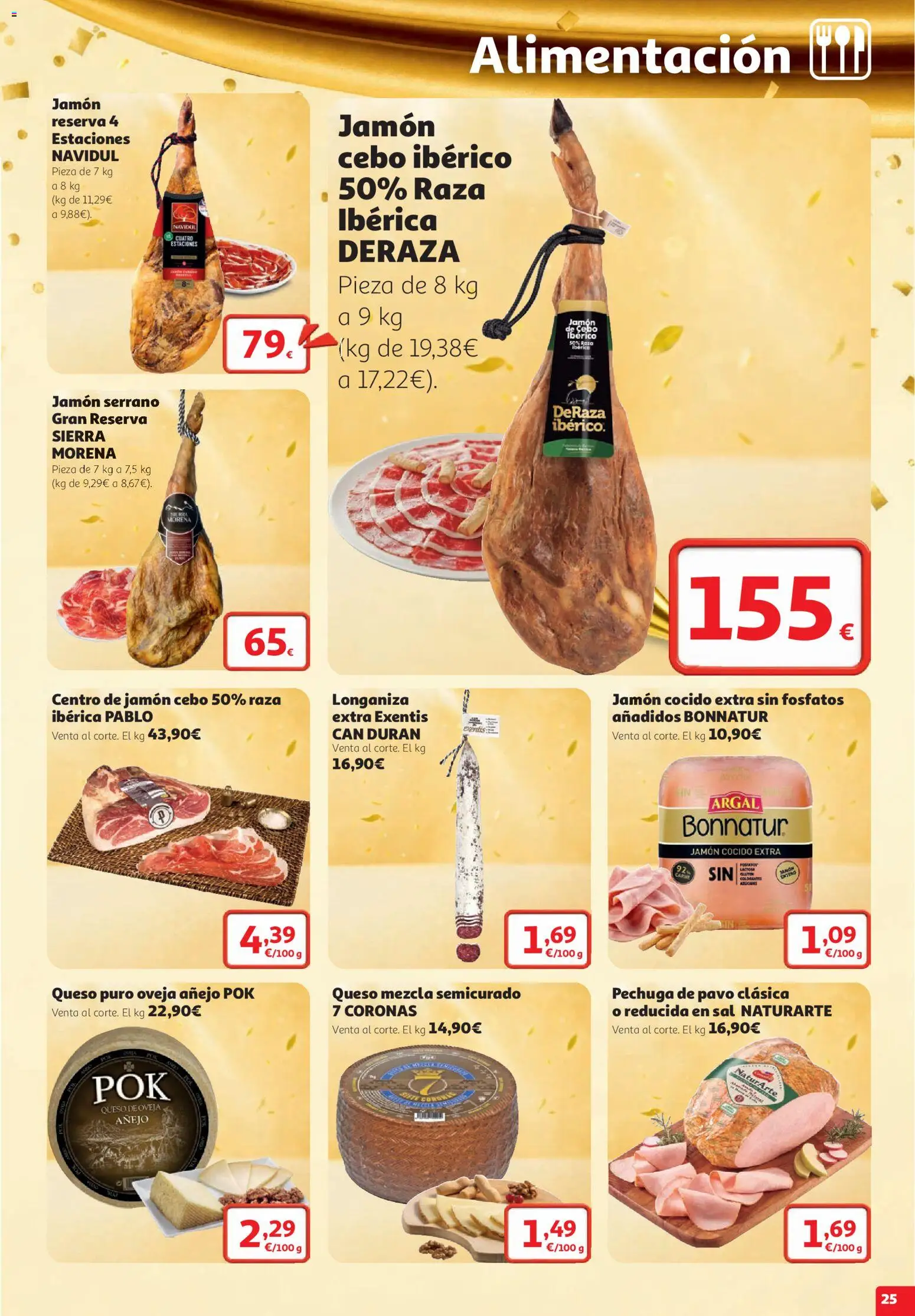 Alcampo folleto Vilanova I La Geltrú │ válido desde el 22/10/2026 | Página: 25 | Productos: Queso de oveja, Queso, Jamón cocido, Longaniza