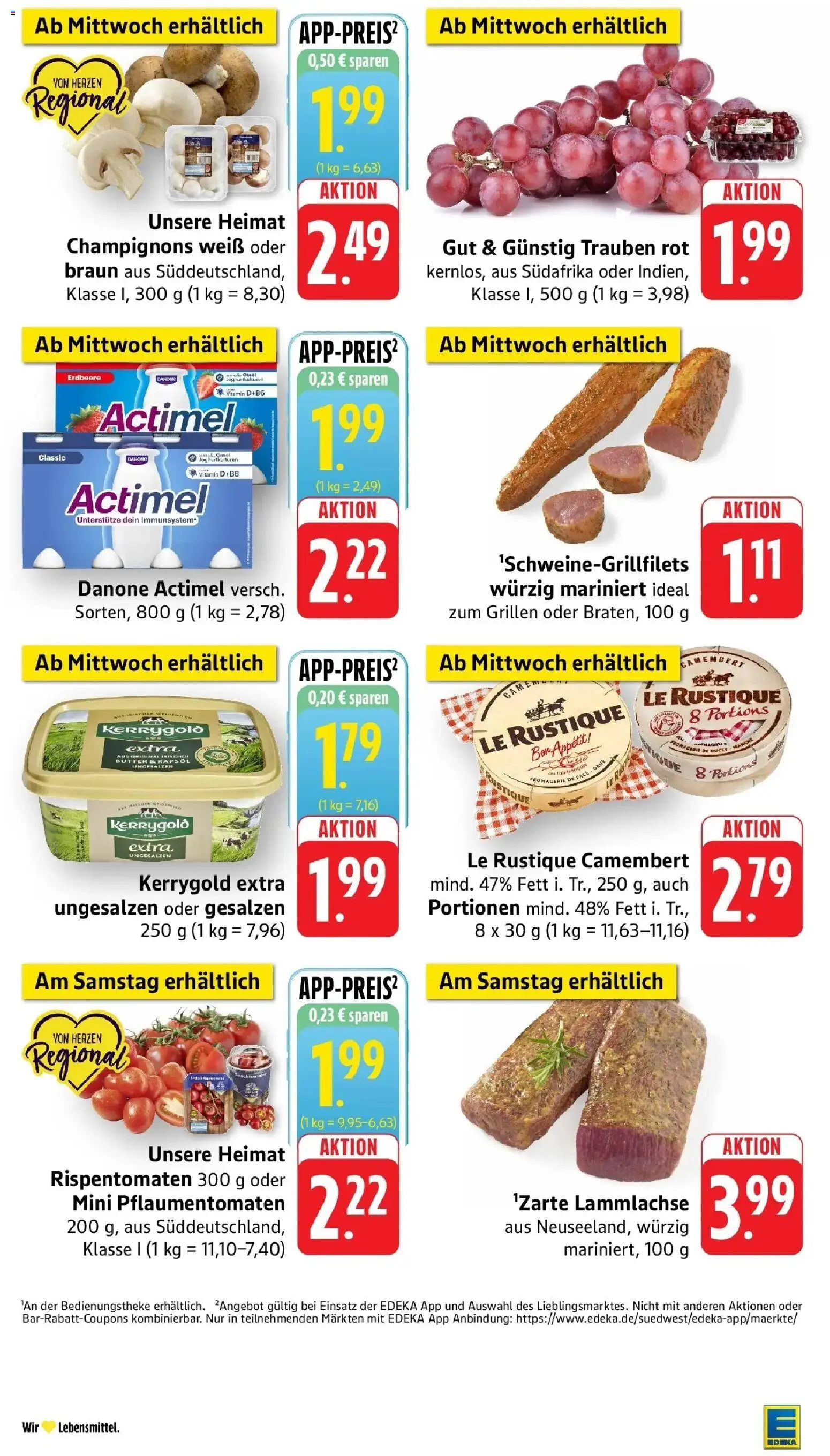 Edeka prospekt Weinstadt - Endersbach	 – gültig ab 10.05.2026 | Seite: 46 | Produkte: Grill, Trauben, Rapsöl, Champignons