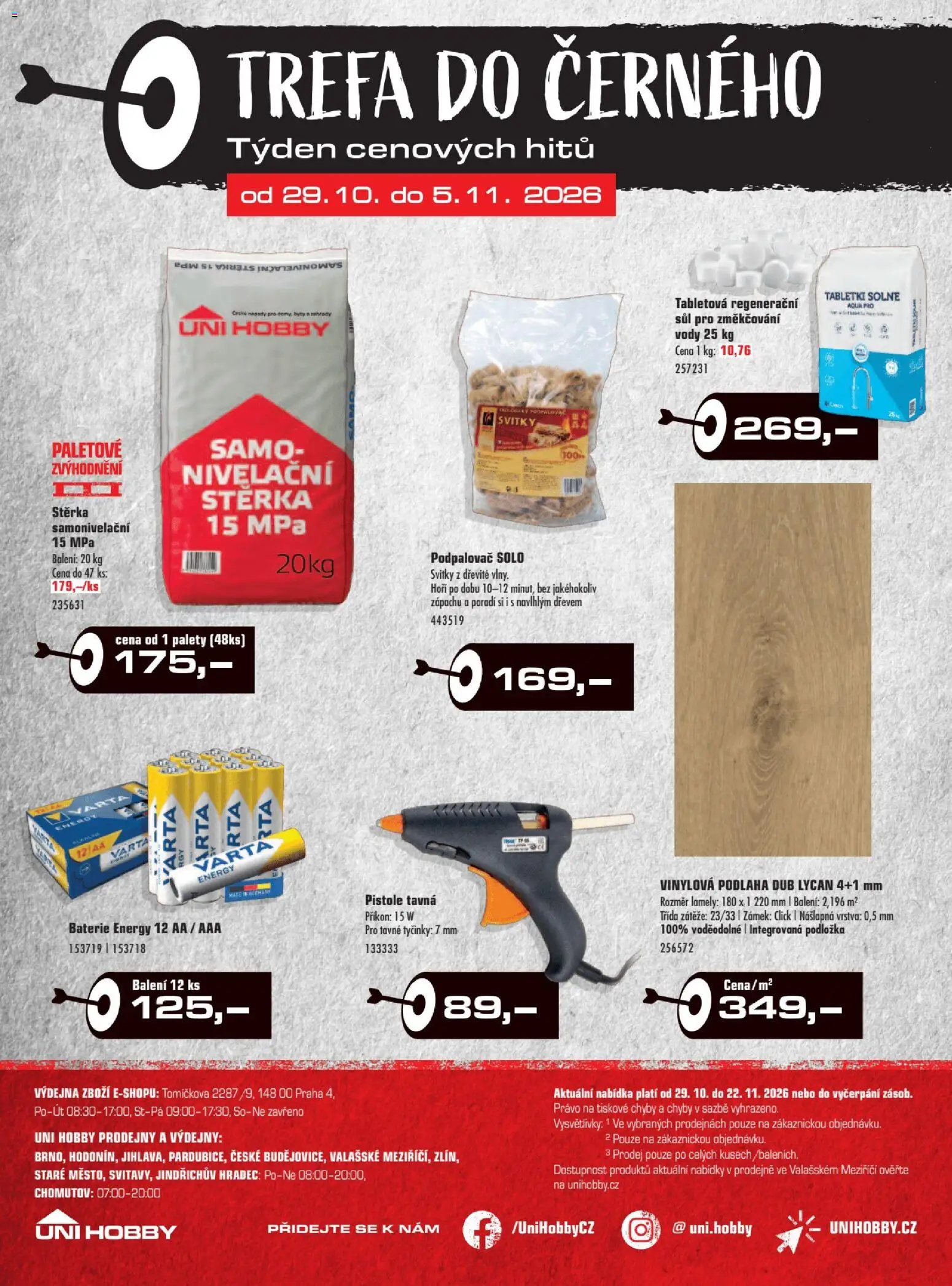 Uni Hobby leták od 29.10.2026 | Strana: 33 | Produkty: Tyčinky, Baterie, Sůl