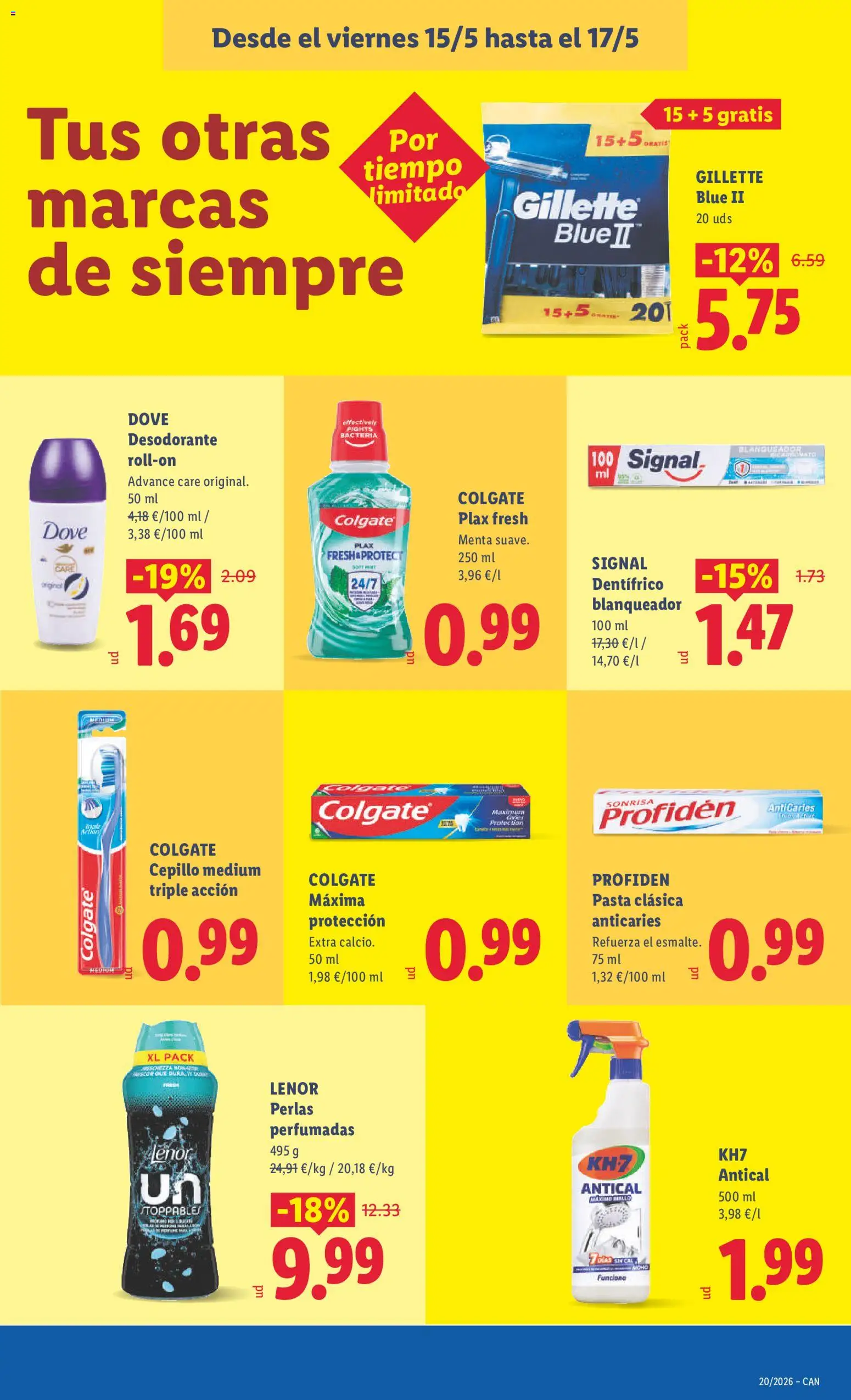 Lidl folleto │ válido desde el 11.05.2026 | Página: 45 | Productos: Cepillo, Desodorante, Pasta