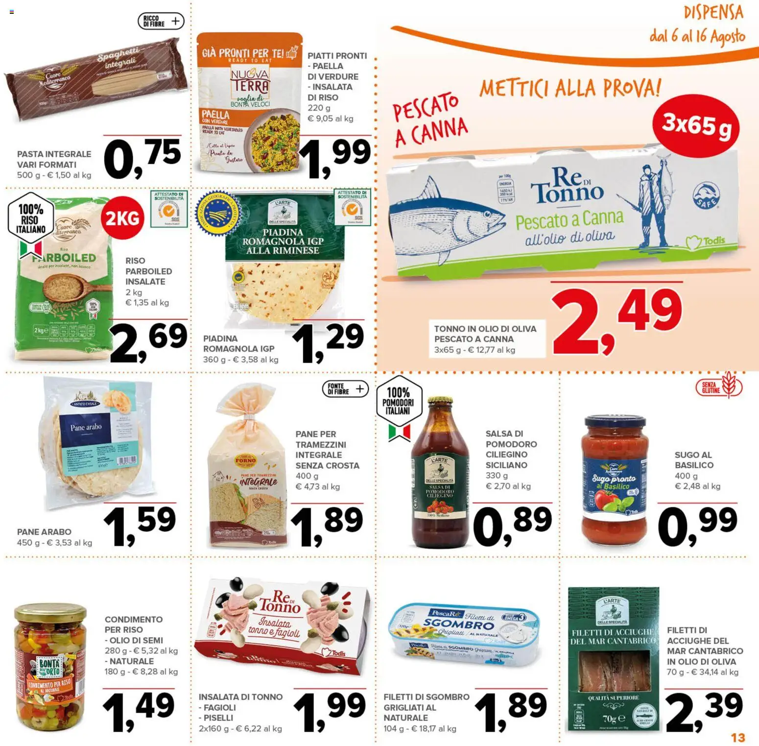 Volantino Todis del 06/08/2026 | Pagina: 13