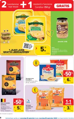 Carrefour folder week 38 - Voorbeeld van een folder van Carrefour, geldig van 16/09/2026 | Pagina: 8 | Producten: Jonge kaas, Mosterd, Geraspte kaas, Kaas