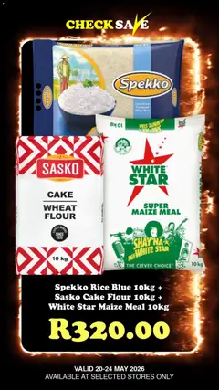 Check Save specials catalogue – valid from 20.05.2026 | Page: 9 | Products: Cake, Flour, Maize meal, Rice