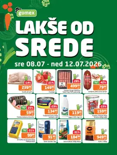 Gomex katalog Lakše od srede - pregled Gomex kataloga - važi od 08.07.2026