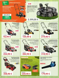 Pevex Katalog - Pregled kataloga iz trgovine Pevex, vrijedi od 27.08.2026 | Stranica: 28 | Proizvodi: Kosilica, Košara, Baterije, Traktorska kosilica