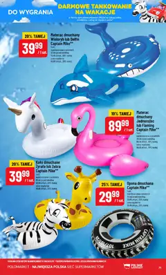 Pogląd oferty "POLOmarket gazetka" - ważna od 24.06.2026 | Strona: 71 | Produkty: Jednorożec, Materac
