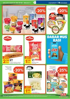 ČIA MARKET leidinys galioja nuo 28.04.2026 | Puslapis: 7 | Prekių: Sumuštinis, Jogurtas, Vištiena