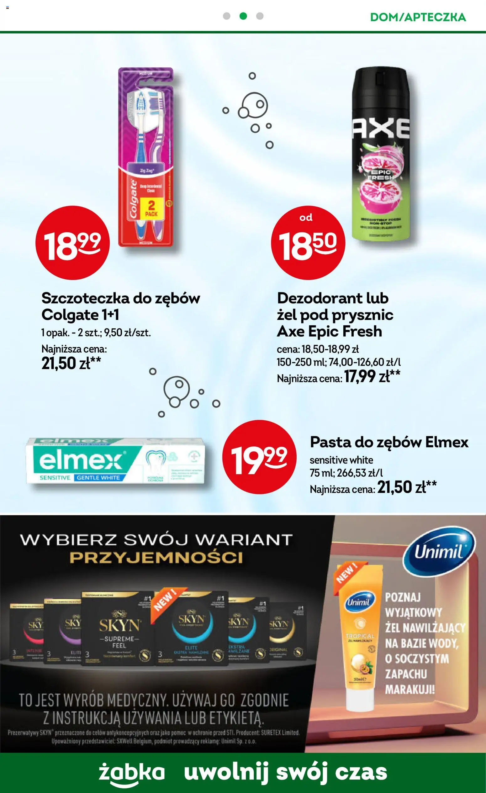 Żabka gazetka od 10.08.2026 | Strona: 85 | Produkty: Prysznic, Żel nawilżający, Żel pod prysznic, Dezodorant