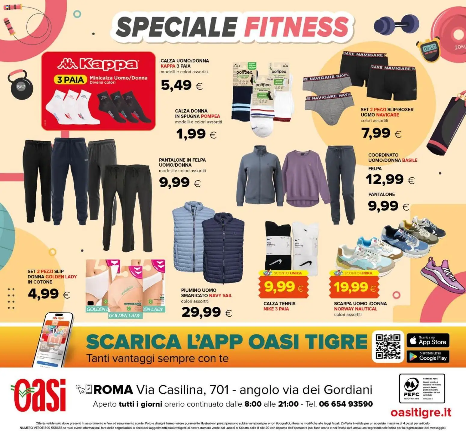 Volantino Oasi del 25/09/2026 | Pagina: 24 | Prodotti: Spugna, Felpa, Smanicato, Slip