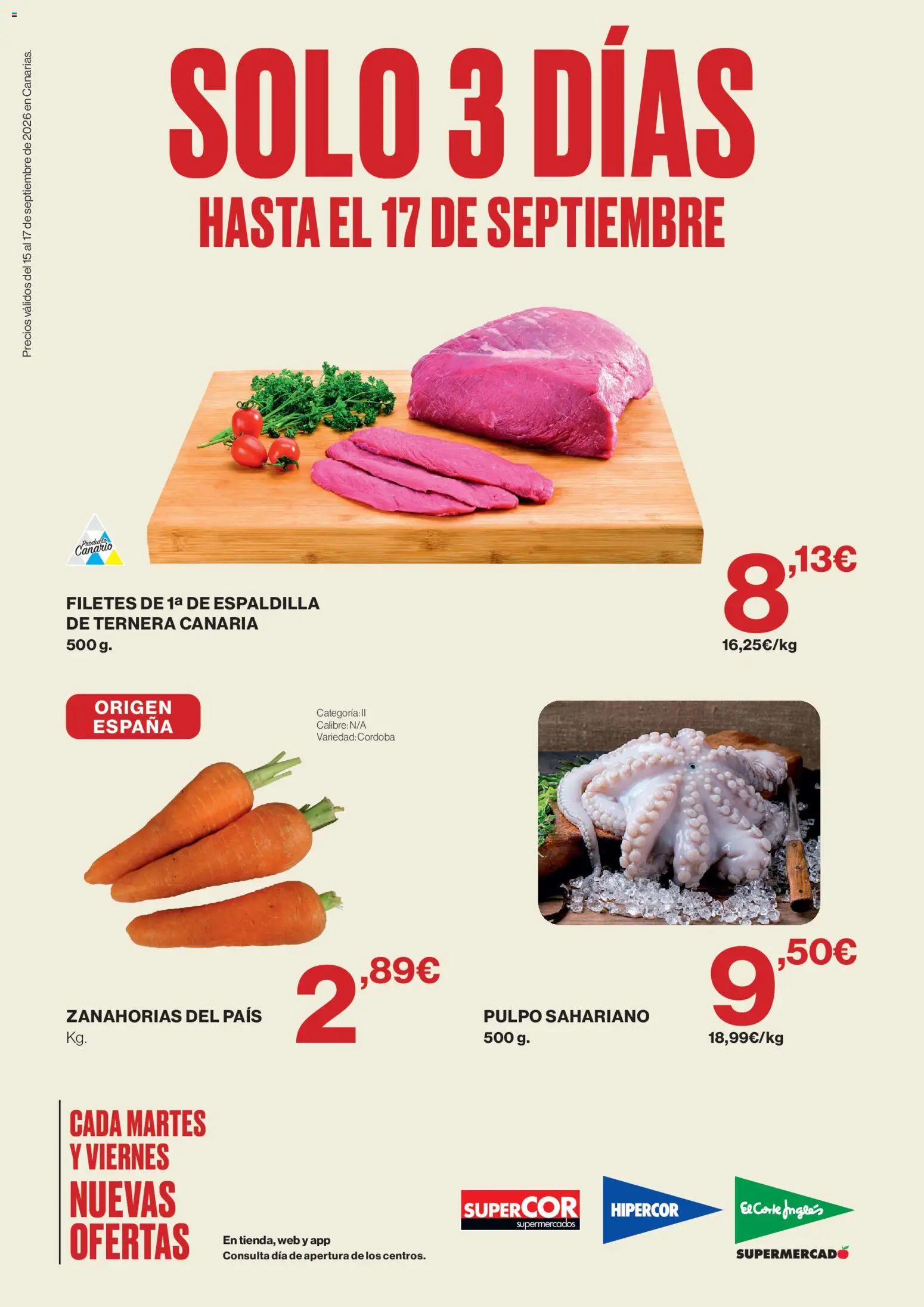 Supercor Canarias │ válido desde el 15/09/2026 | Página: 1 | Productos: Zanahorias
