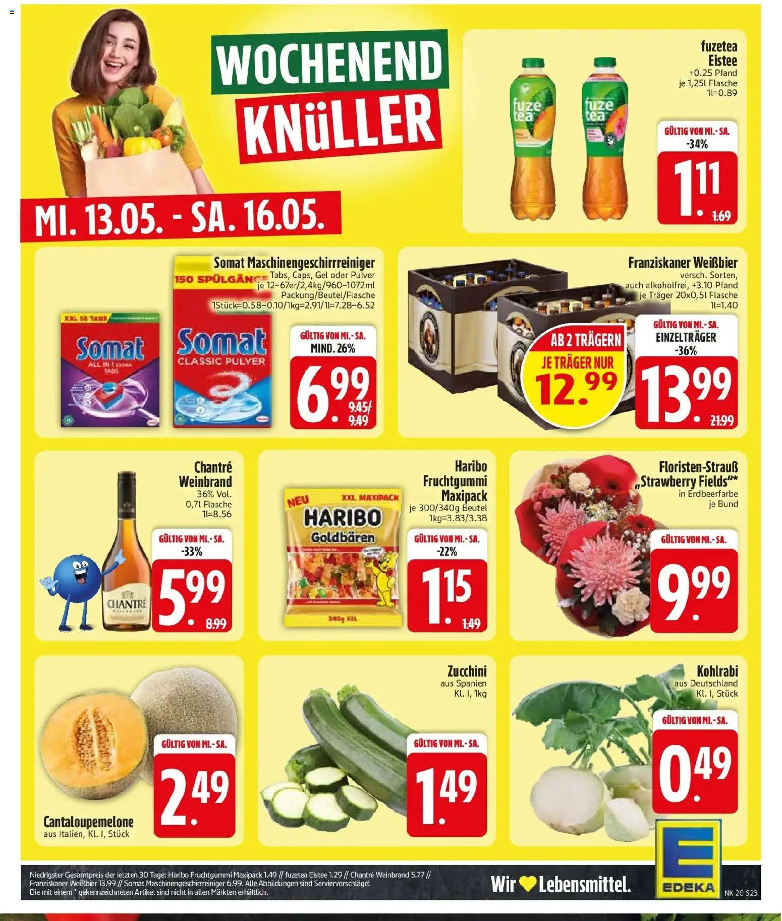 Edeka prospekt Bernhardswald	 – gültig ab 10.05.2026 | Seite: 25 | Produkte: Franziskaner, Haribo, Chantré, Zucchini