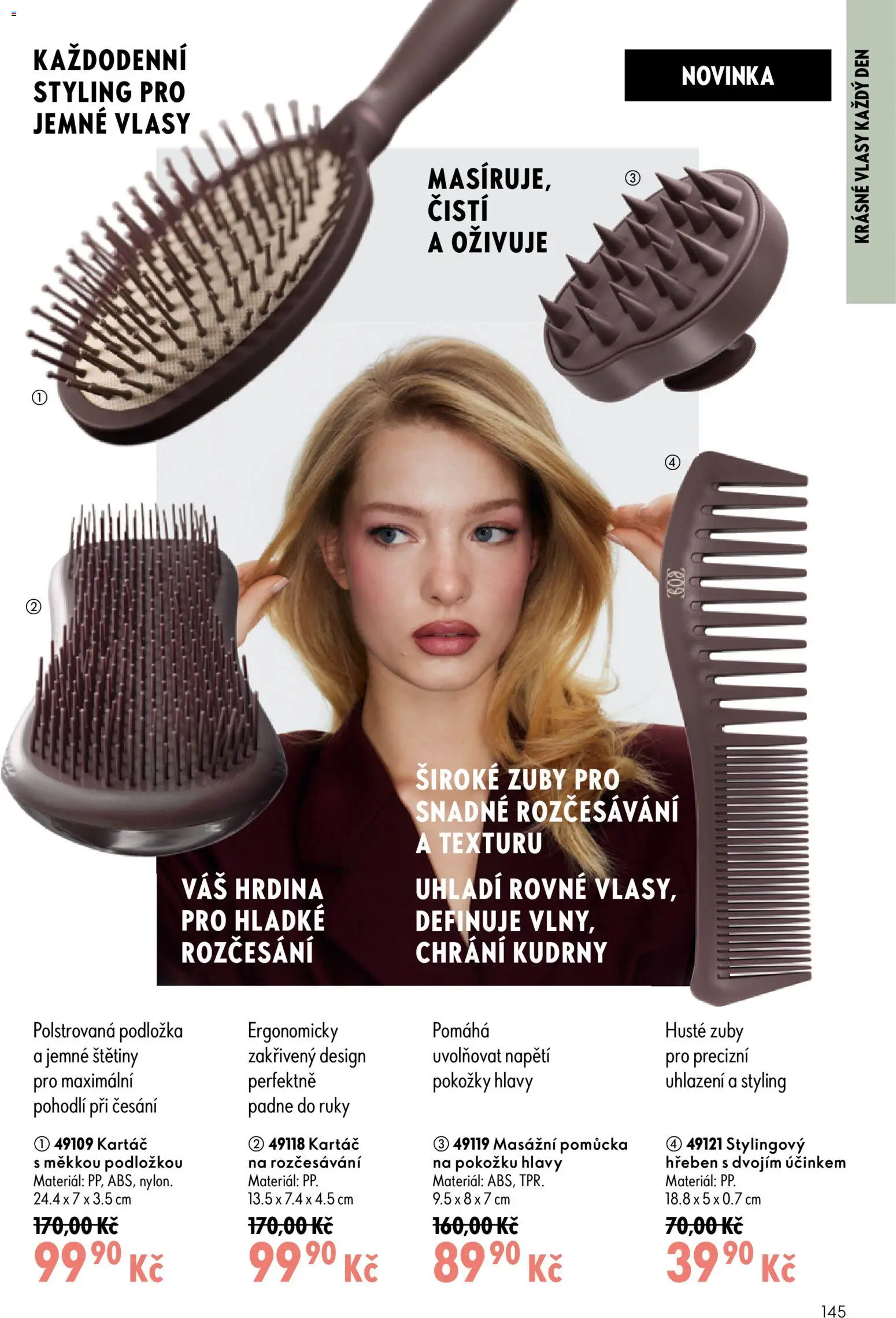 Oriflame katalog č. 13/2026 od 09.09.2026 | Strana: 145 | Produkty: Hřeben, Kartáč