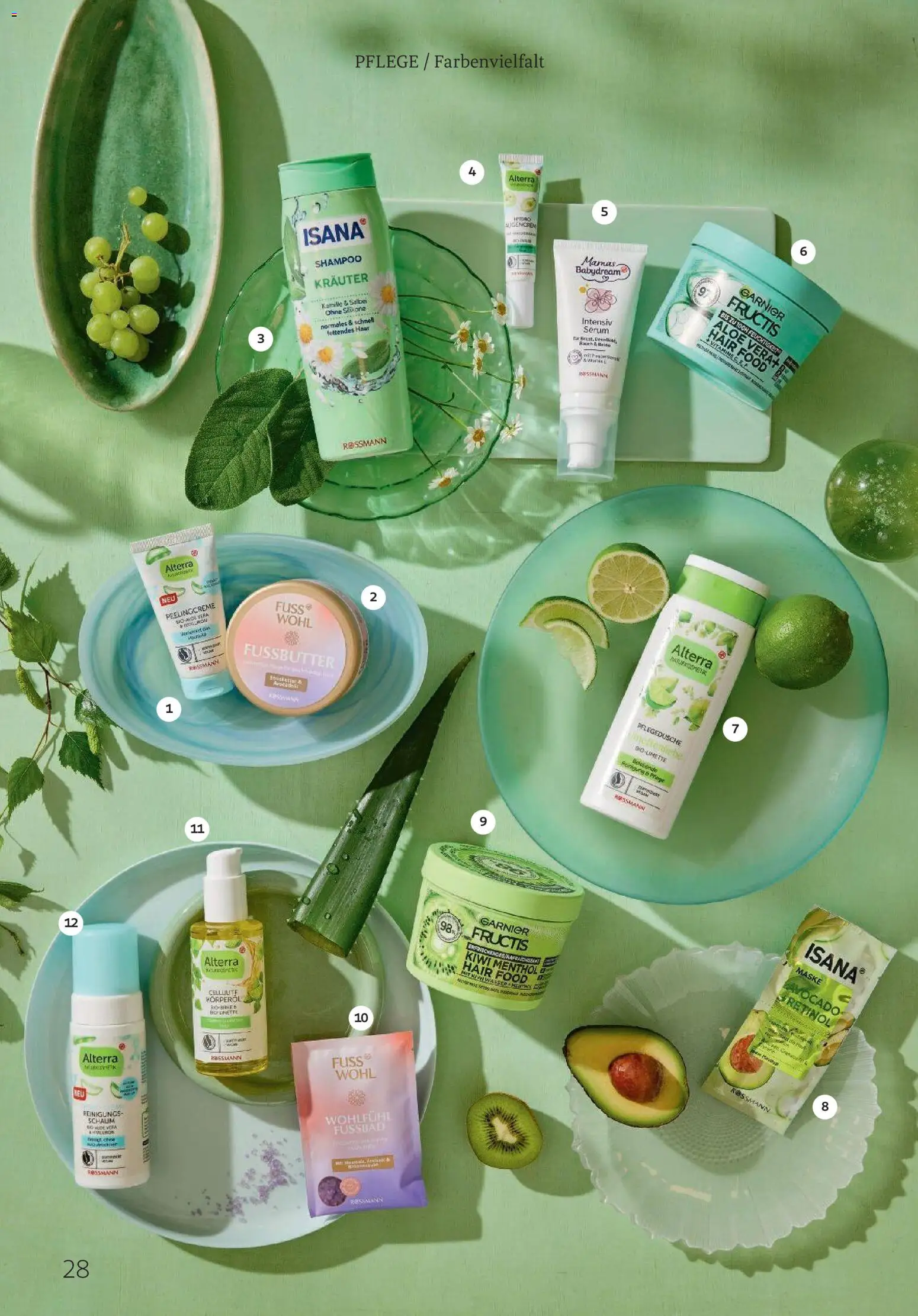 Rossmann Centaur – gültig ab 01.08.2026 | Seite: 28 | Produkte: Shampoo, Maske, Serum, Fußbad