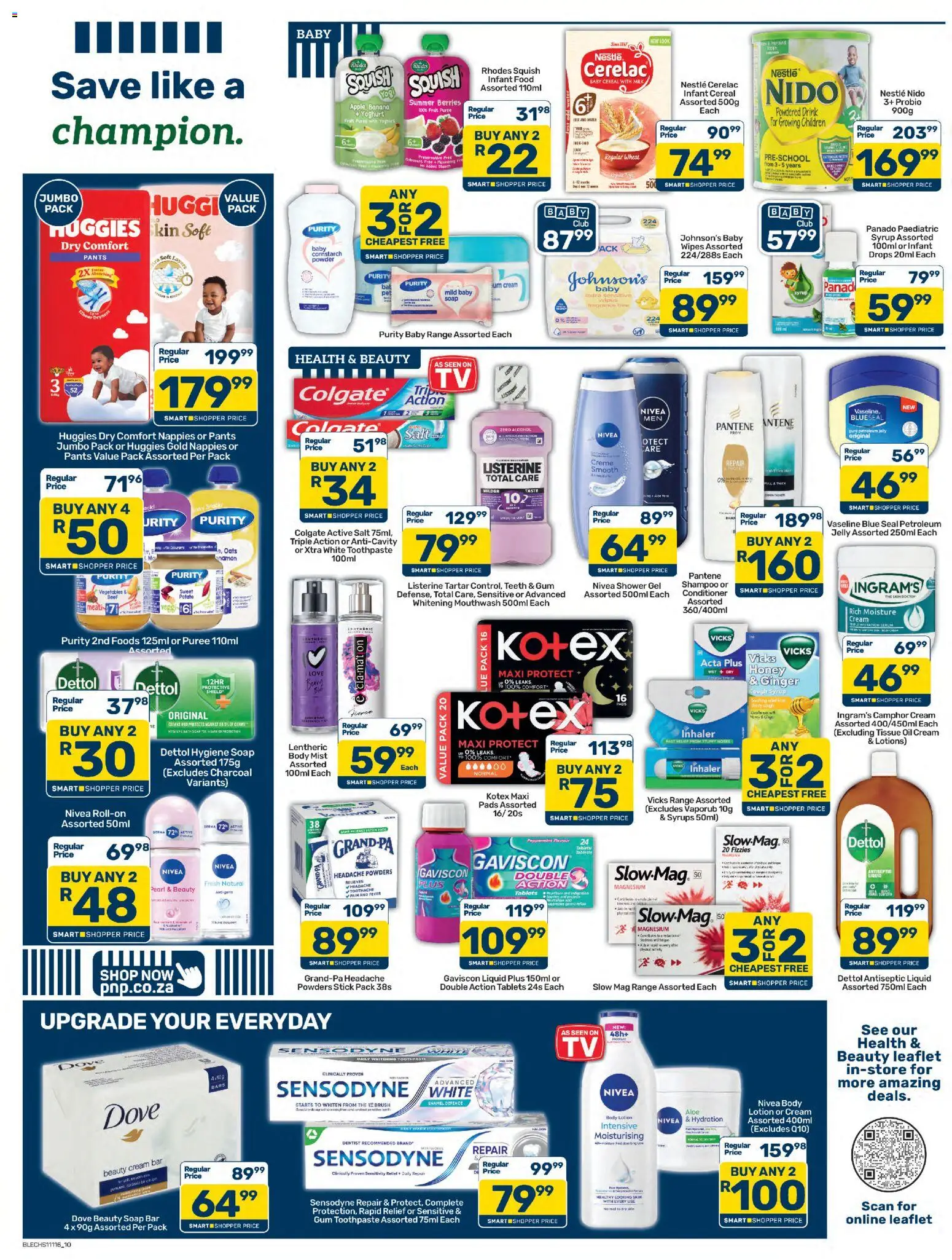 New Pick n Pay catalogue – valid from 25/08/2026 | Page: 10 | Products: Pants, Yoghurt, Oats, Cream