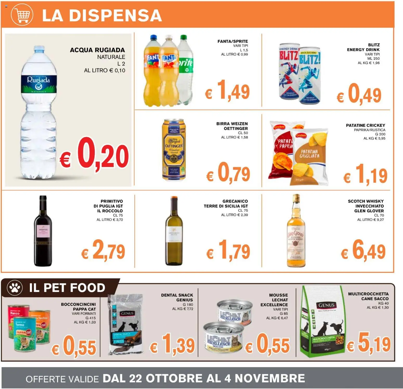 Volantino Coal del 22/10/2026 | Pagina: 10 | Prodotti: Manzo, Whisky, Acqua, Tonno
