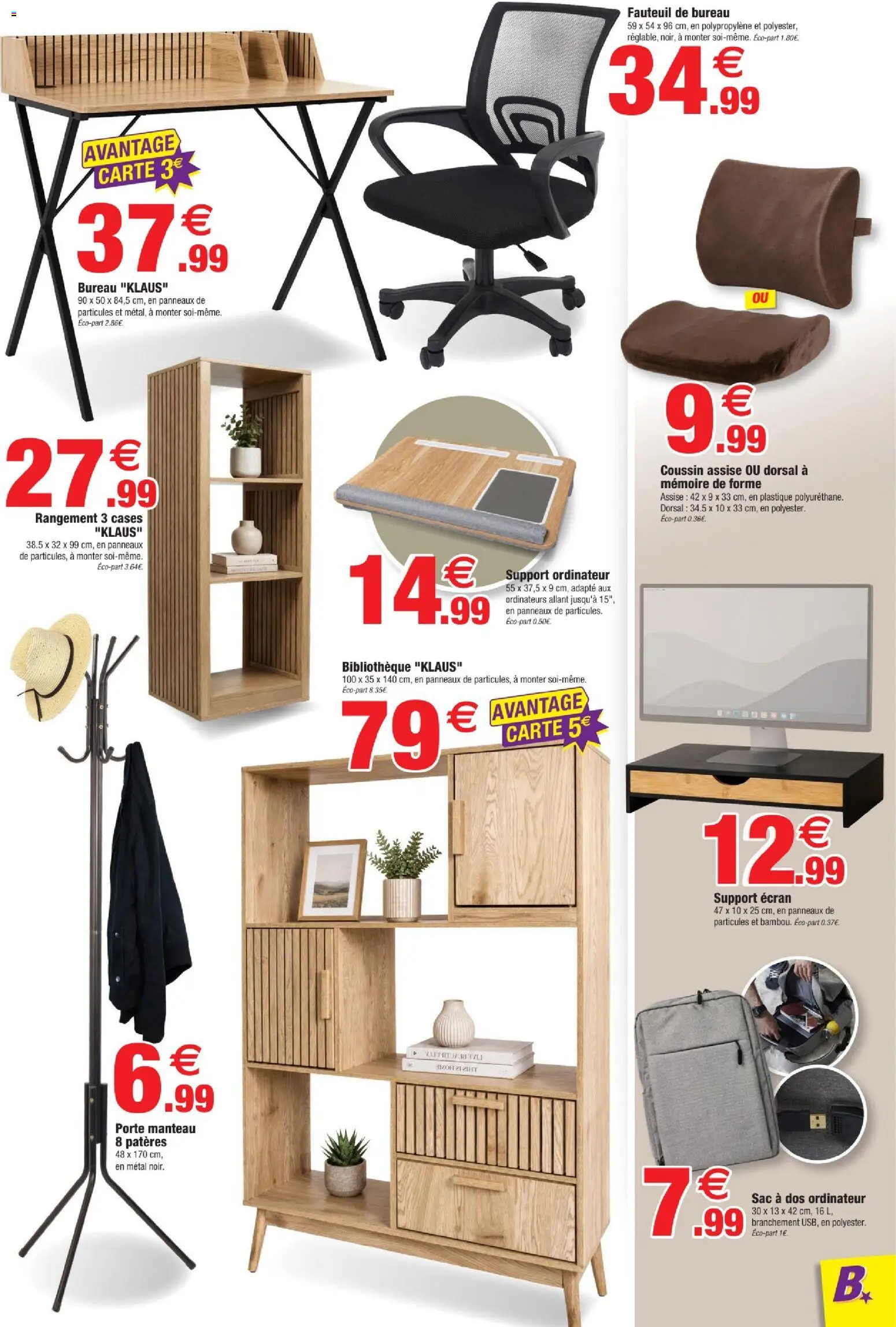 {H1} | Page: 3 | Produits: Bureau, Porte, Fauteuil, Manteau