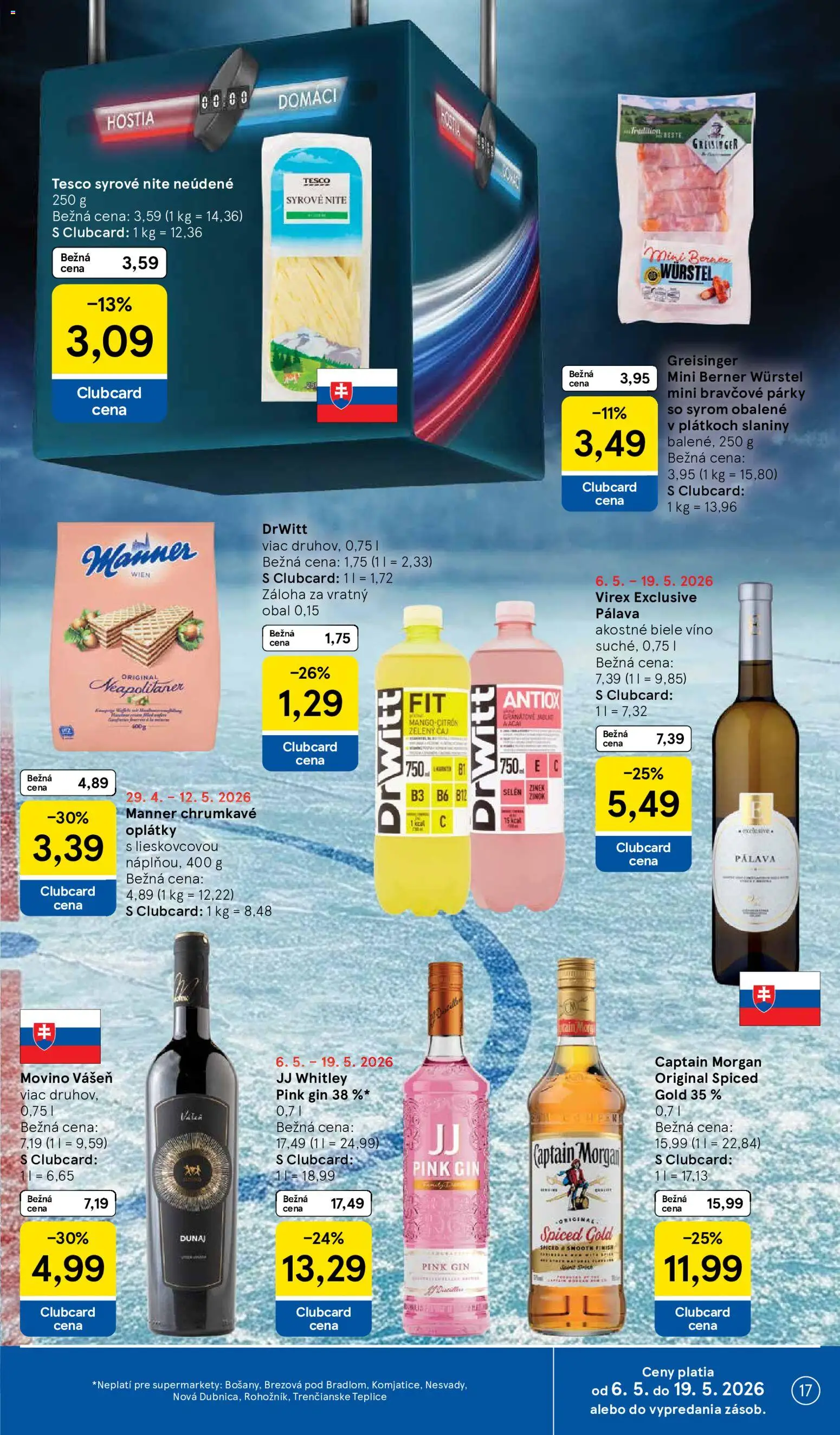 Nové Tesco akcie – leták je platný od 06.05.2026 | Strana: 17
