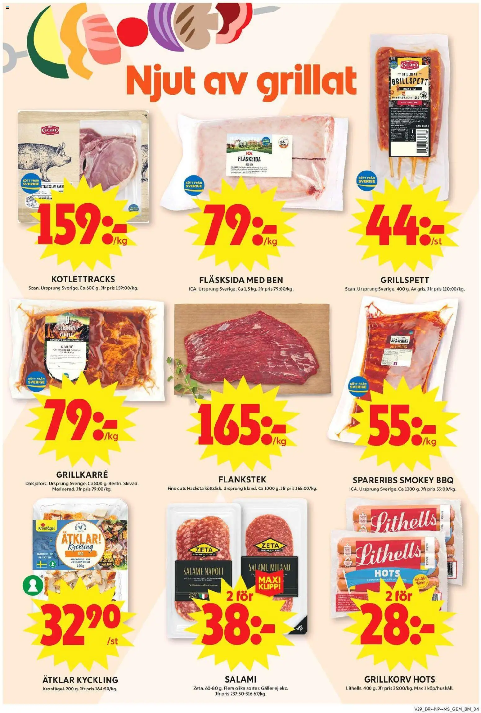 ICA Maxi reklamblad aktuell från 13/07/2026 | Sida: 4