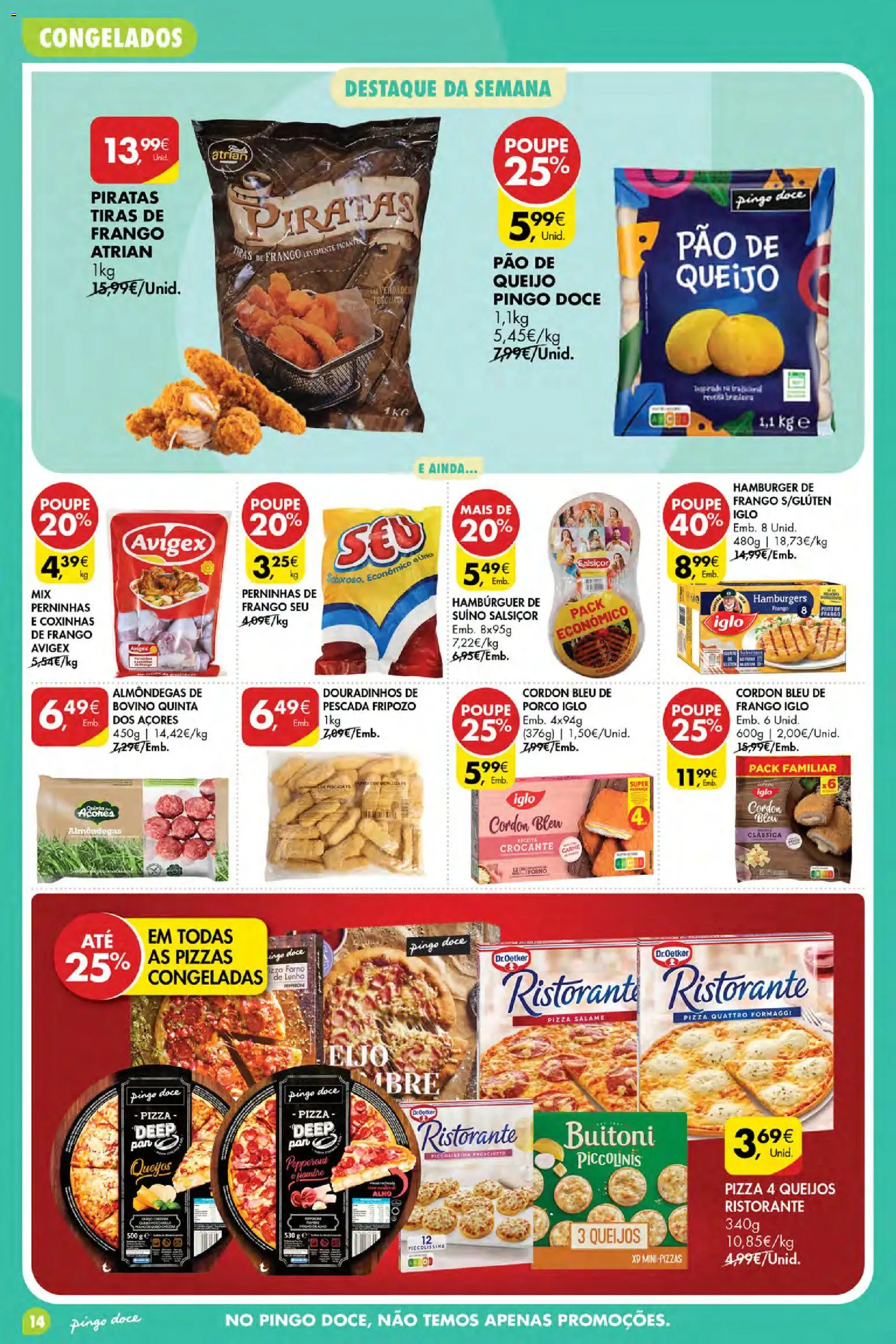 Pingo Doce Poupe Esta Semana Açores │ válido de 30/07/2026 | Página: 14 | Produtos: Frango, Pescada, Hambúrguer, Pizza