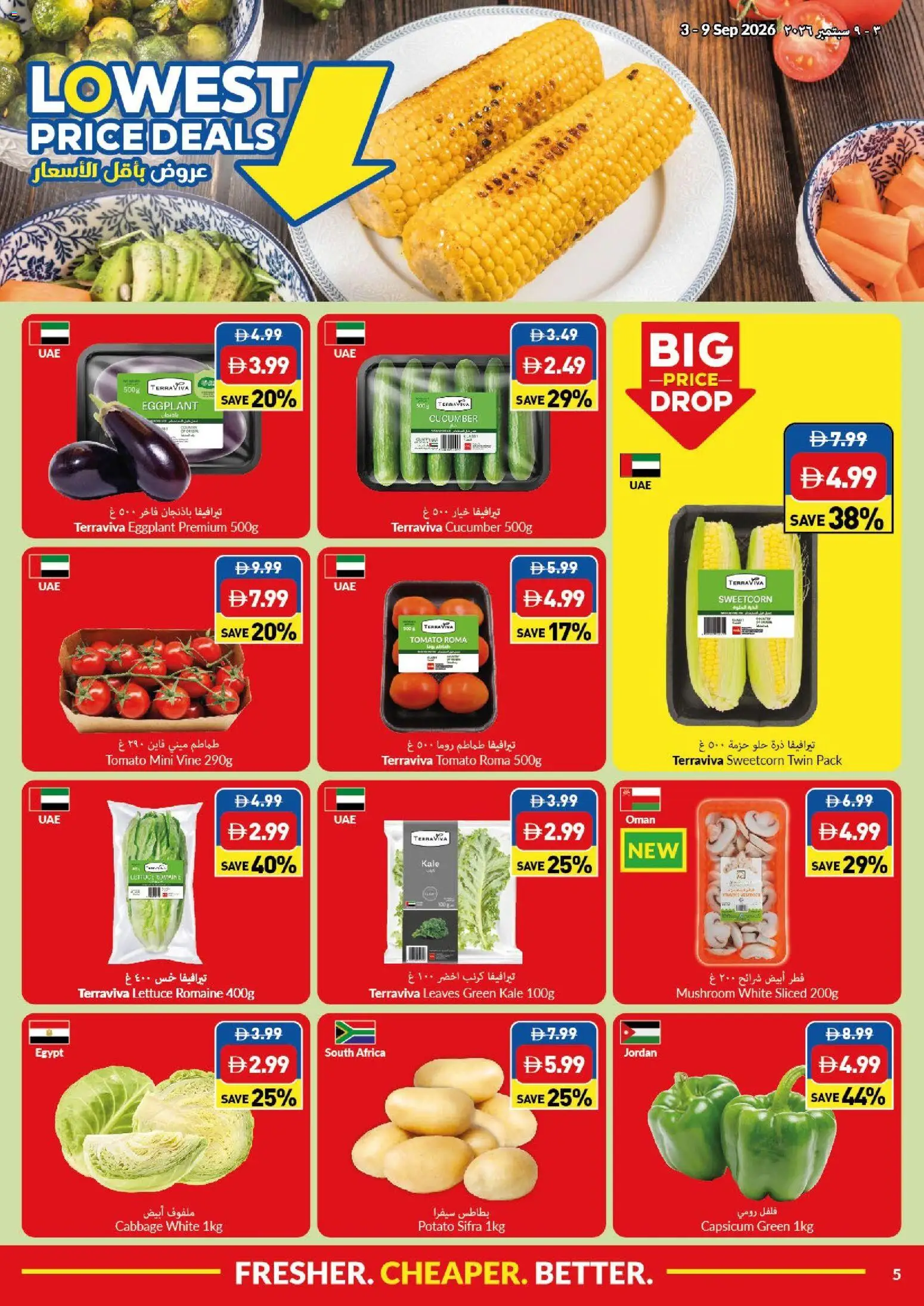 {H1} | Page: 5 | Products: Eggplant, Lettuce