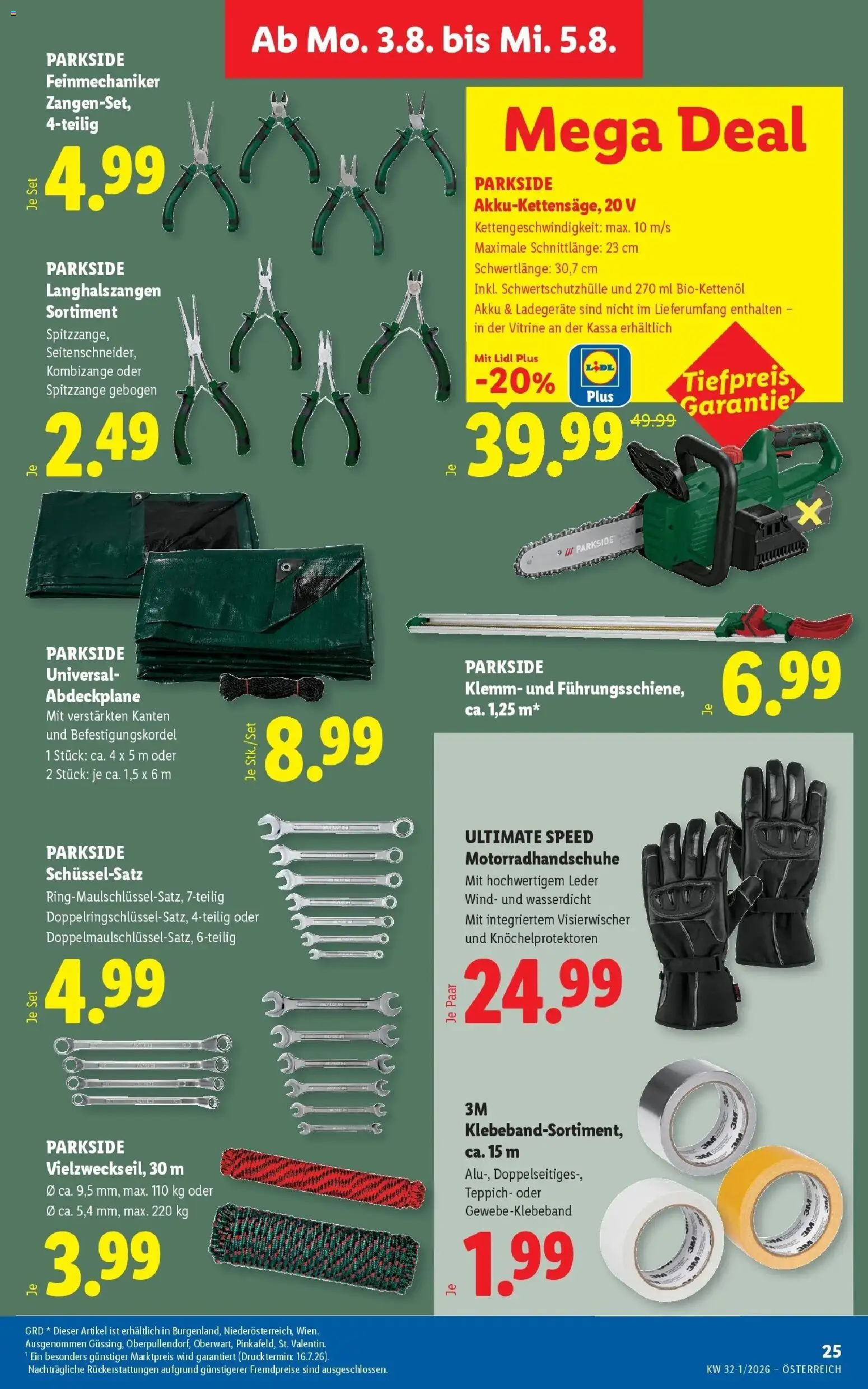 Lidl Flugblatt - Wien, Langenzersdorf, Zwettl gültig ab 30.07.2026 | Seite: 32 | Produkte: Teppich