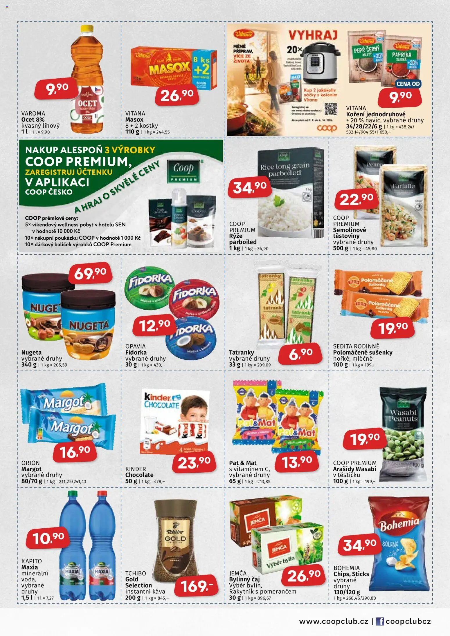 Coop leták - Východočeský region od 09.09.2026 | Strana: 3 | Produkty: Wasabi, Paprika, Nugeta, Fidorka