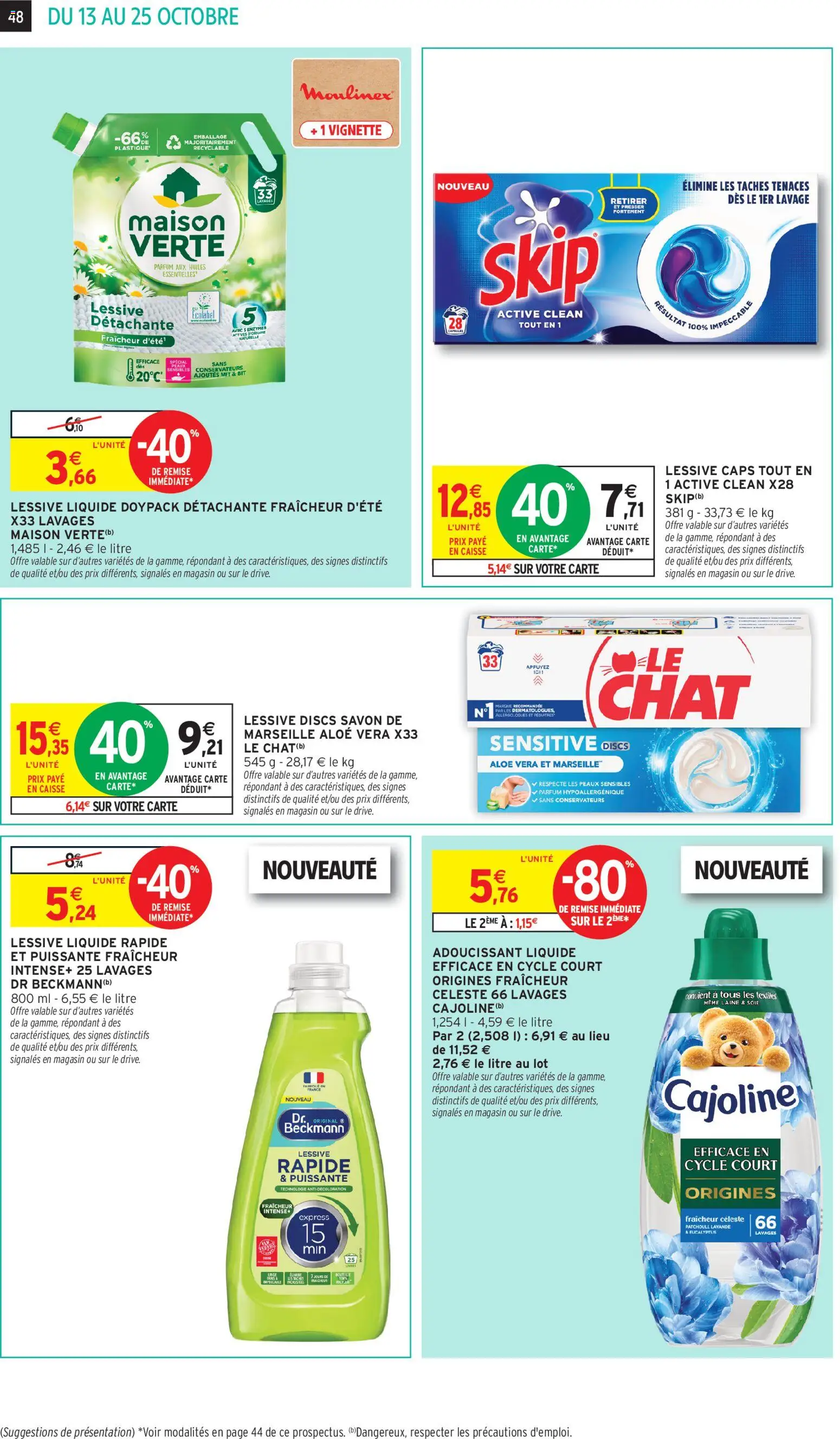 {H1} | Page: 40 | Produits: Parfum, Adoucissant, Moulinex, Skip
