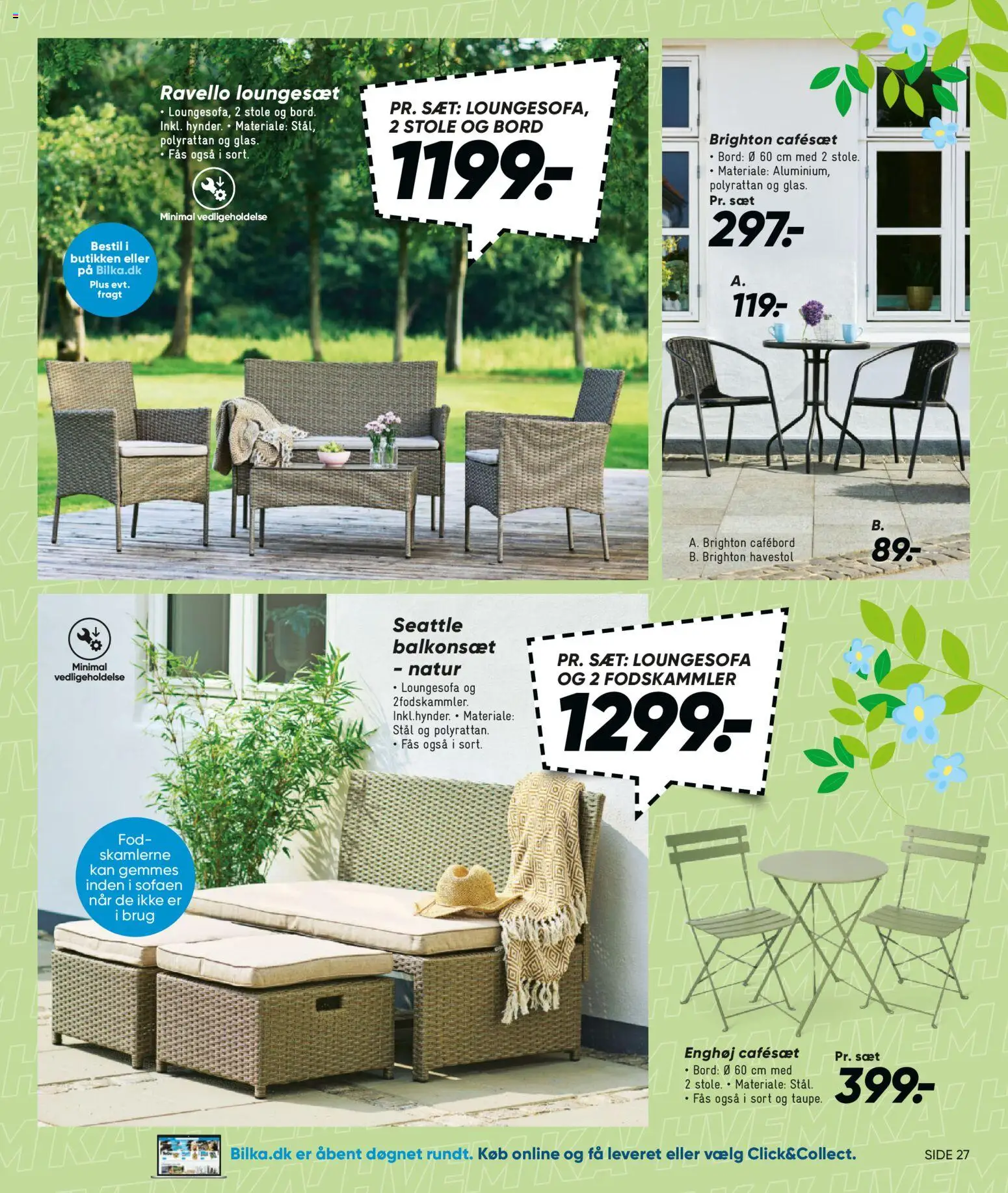 Bilka tilbudsavis – gyldig fra 27.03.2026 | Side: 27 | Produkter: Bord, Loungesæt