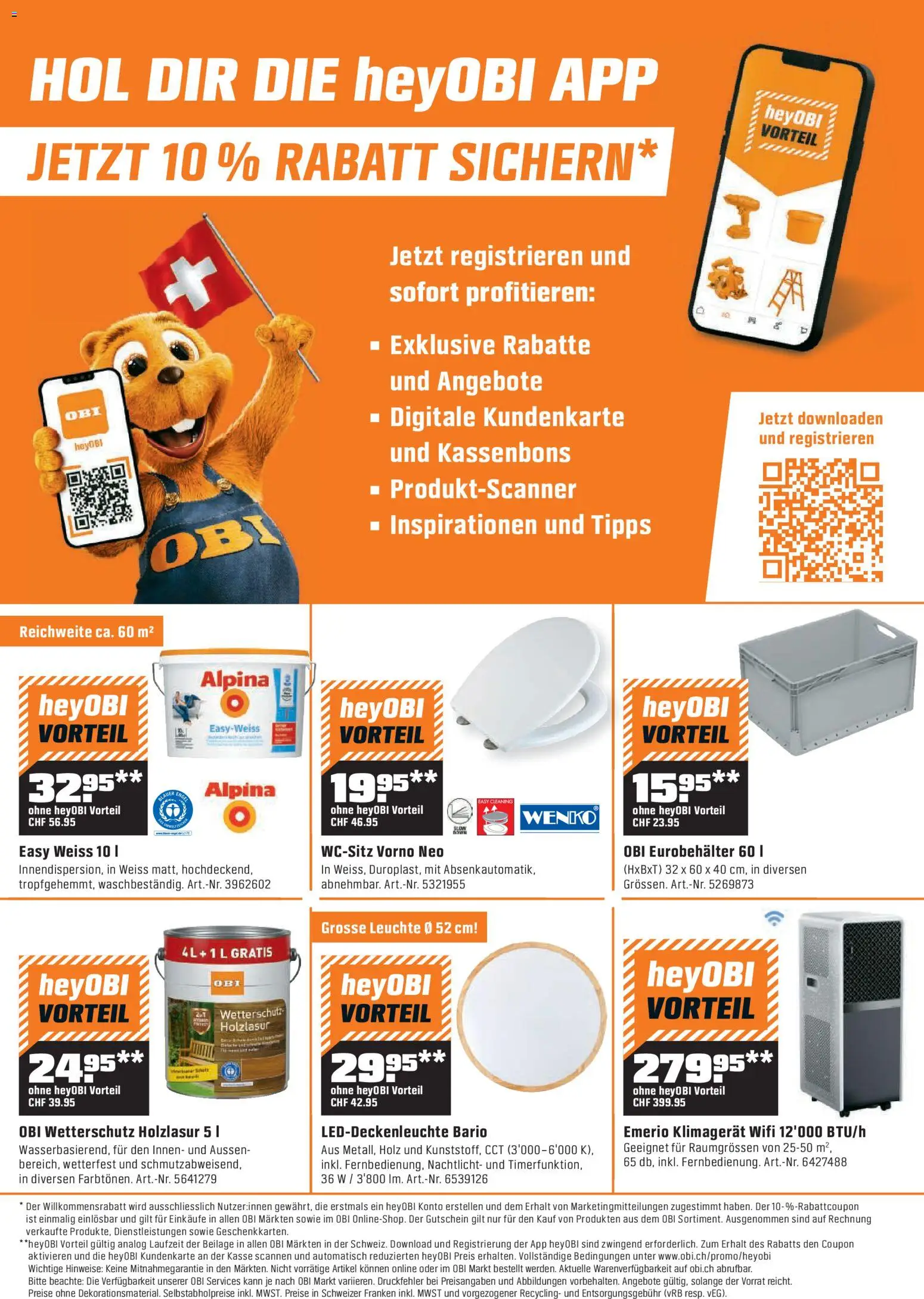 OBI - UNSERE SUPERDEALS! – gültig ab 07.07.2026 | Seite: 16 | Produkte: Nachtlicht, Klimagerät