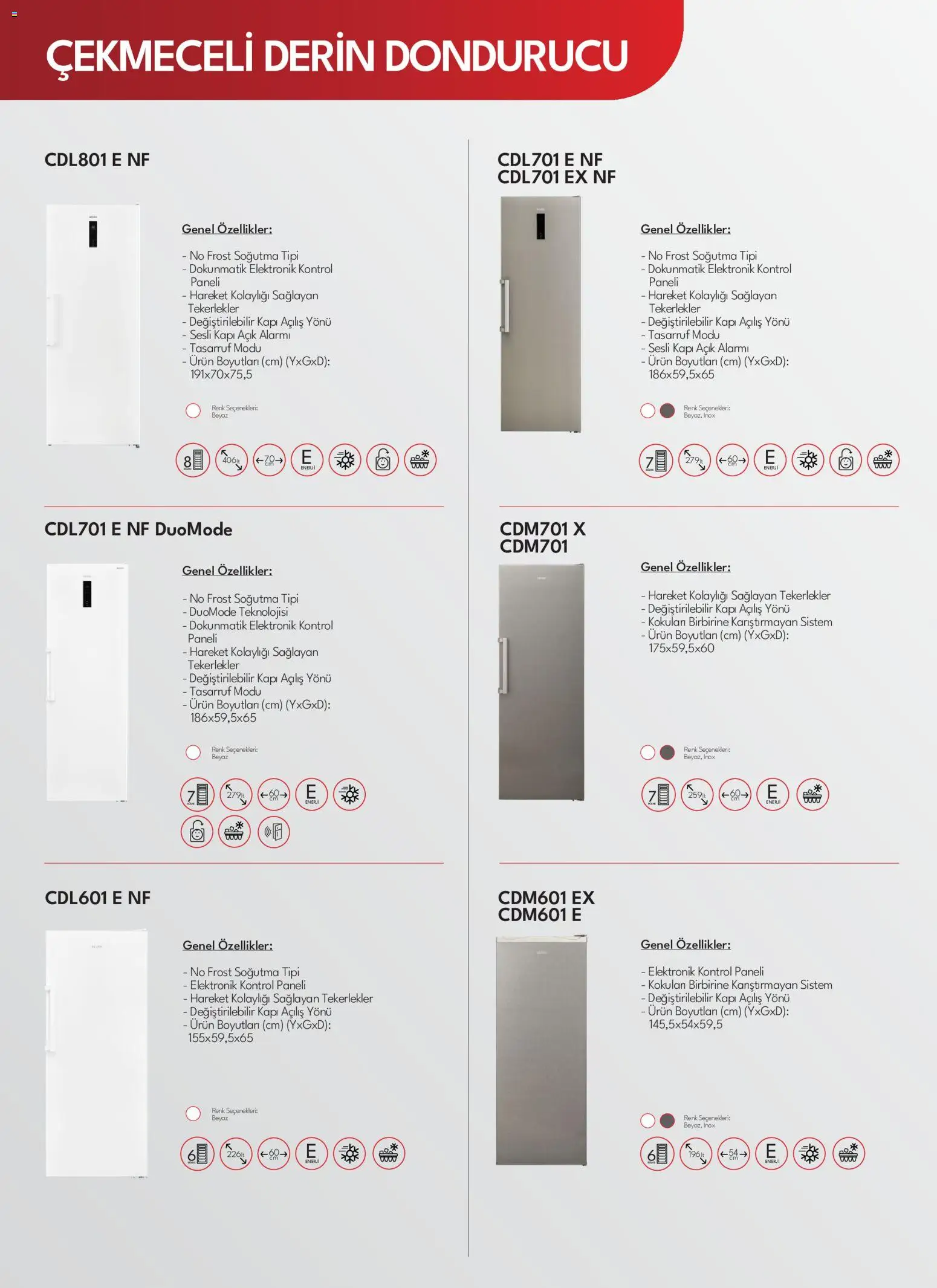 Vestel Beyaz Eşya Katalog - 01 Ekim 2026 tarihinden itibaren geçerlidir | Sayfa: 26 | Ürünler: Dondurucu