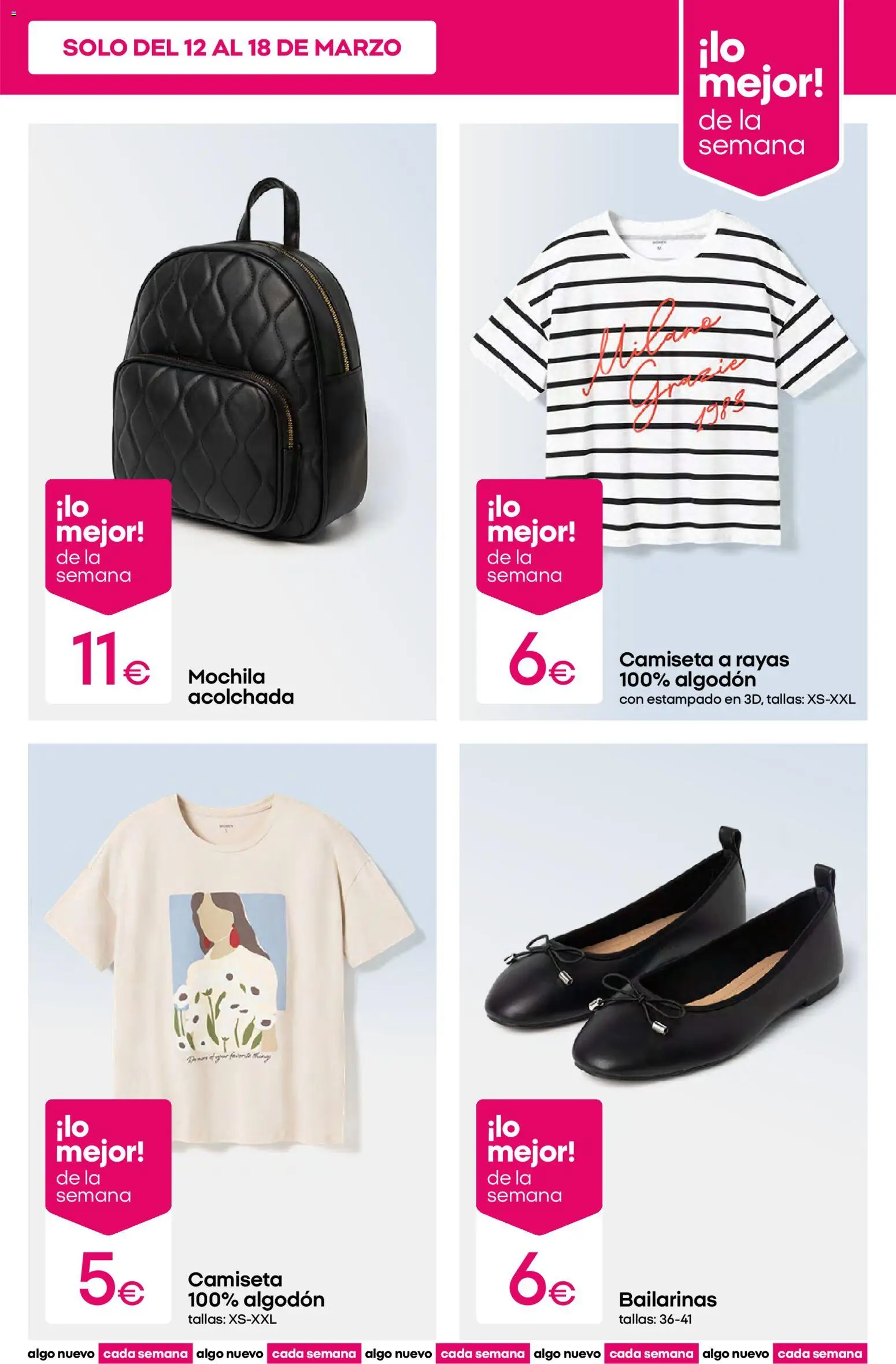 Pepco folleto │ válido desde el 12.03.2026 | Página: 5 | Productos: Bailarinas, Mochila