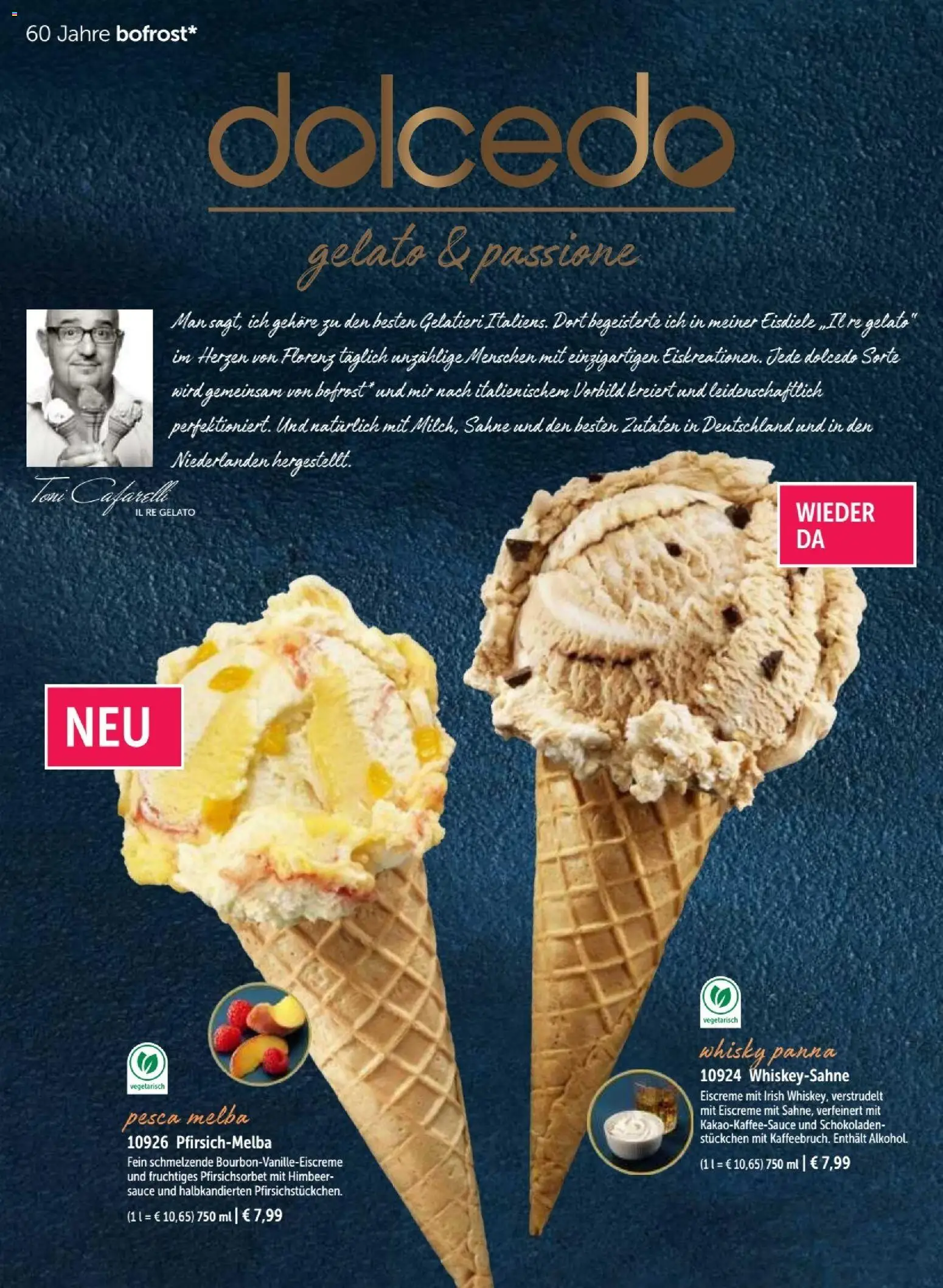 Bofrost Katalog – gültig ab 07.09.2026 | Seite: 16 | Produkte: Whisky, Eiscreme, Sahne