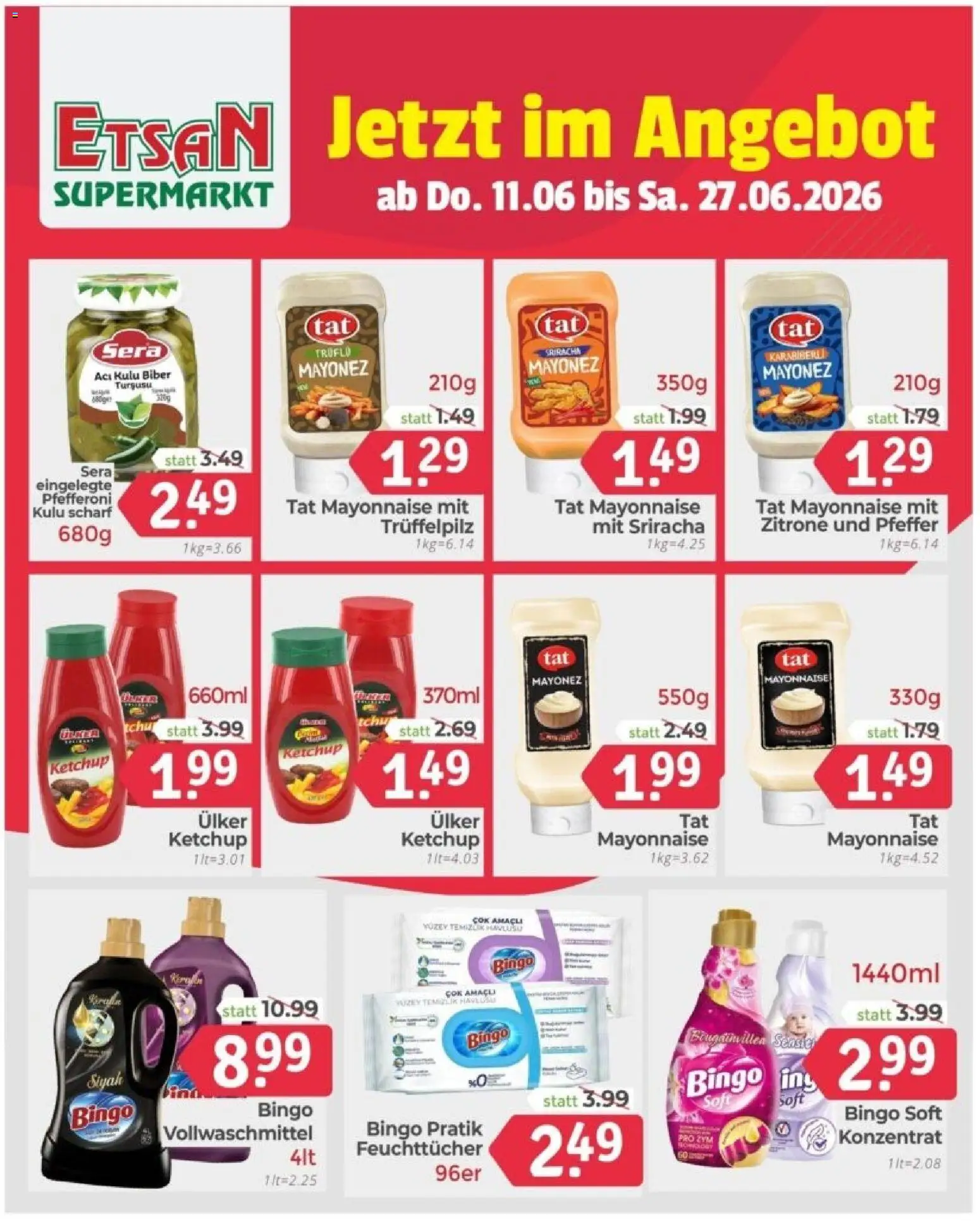 Hühnerflügel in Aktion gültig ab 11.06.2026 | Seite: 9 | Produkte: Ketchup, Mayonnaise, Pfeffer, Zitrone