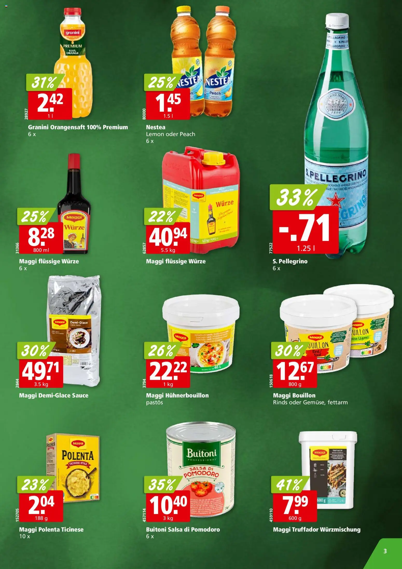 Aligro aktionen Nestlé Schlieren, Gossau SG, Frauenfeld, Rapperswil-Jona, Sargans, Bern – gültig ab 19.10.2026 | Seite: 3 | Produkte: Orangensaft