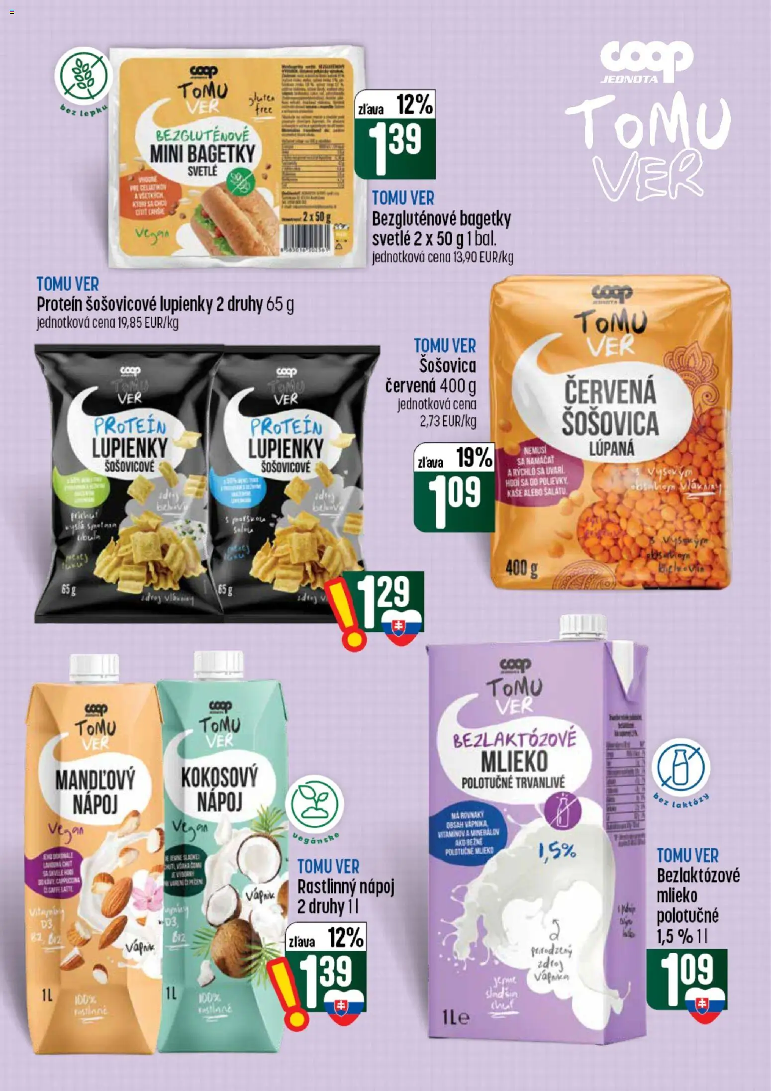 Nové COOP Jednota akcie – leták je platný od 30.07.2026 | Strana: 25 | Produkty: Mlieko, Protein, Šošovica, Cibuľa