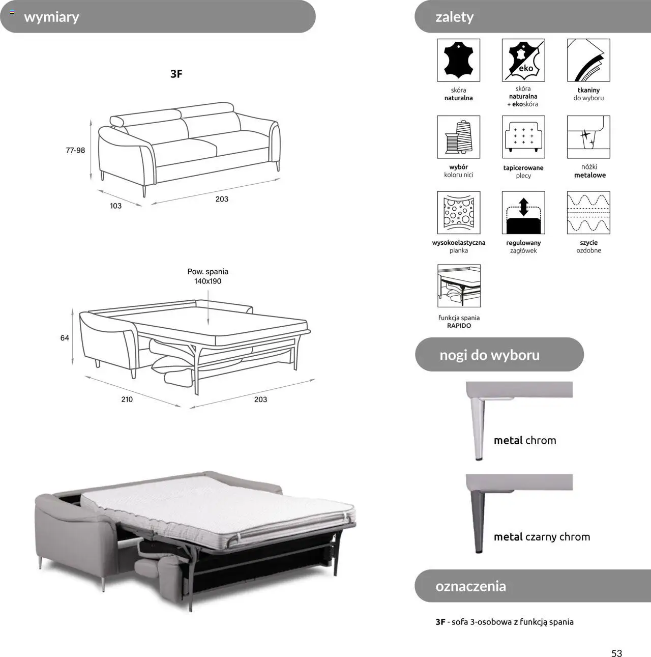 Black Red White Gazetka - Katalog mebli wypoczynkowych MAOS od 27.08.2024 | Strona: 53 | Produkty: Sofa