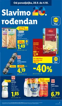Lidl Katalog - Pregled kataloga iz trgovine Lidl, vrijedi od 28.09.2026 | Stranica: 7